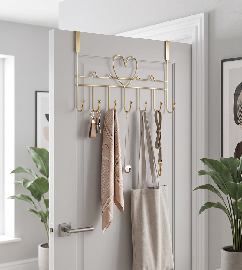 Steel Door Hanger with Gold Finish