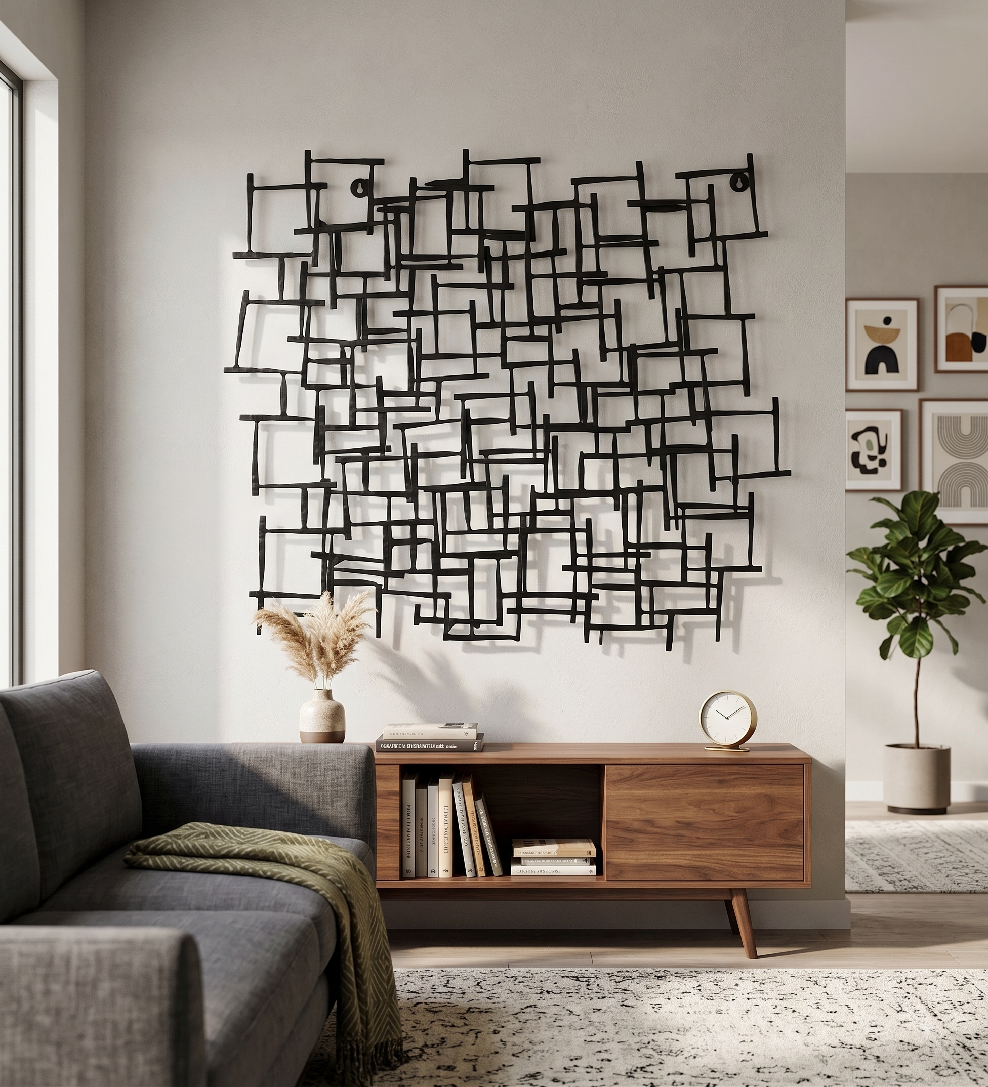 Metal Wall Decor - Black