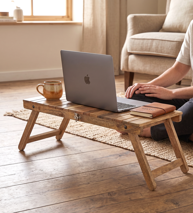 Flex Wooden Laptop Stand - Natural