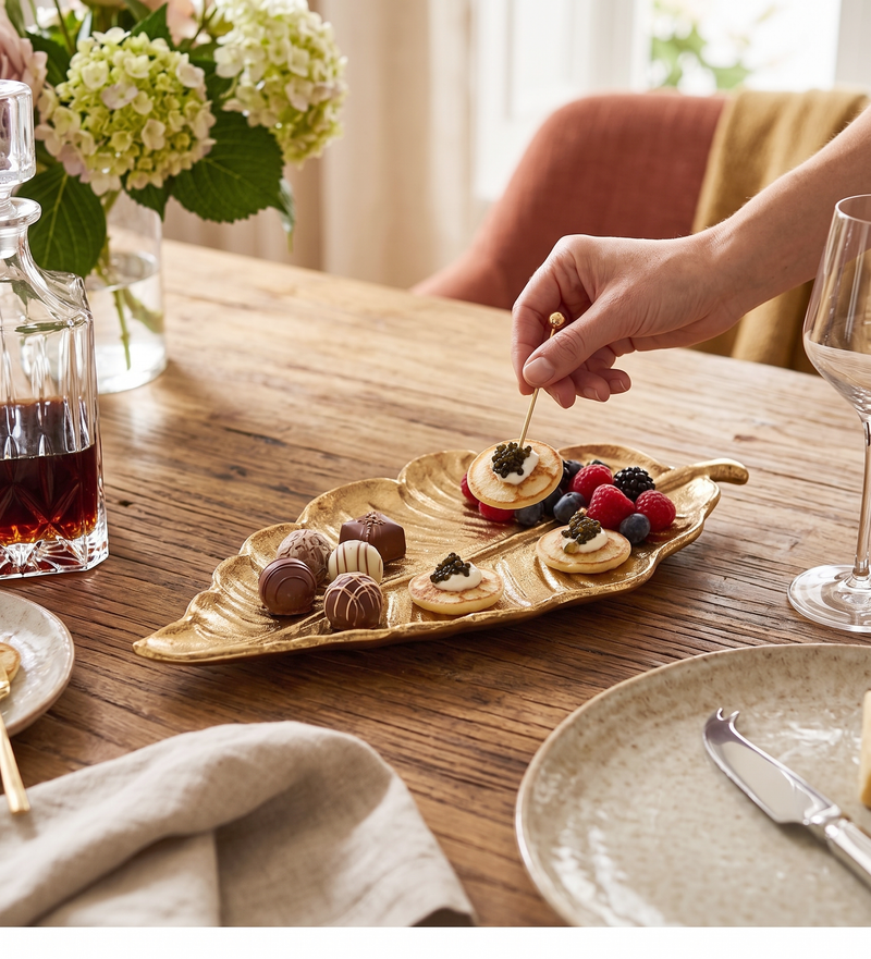 Nims Metal Serveware - Gold