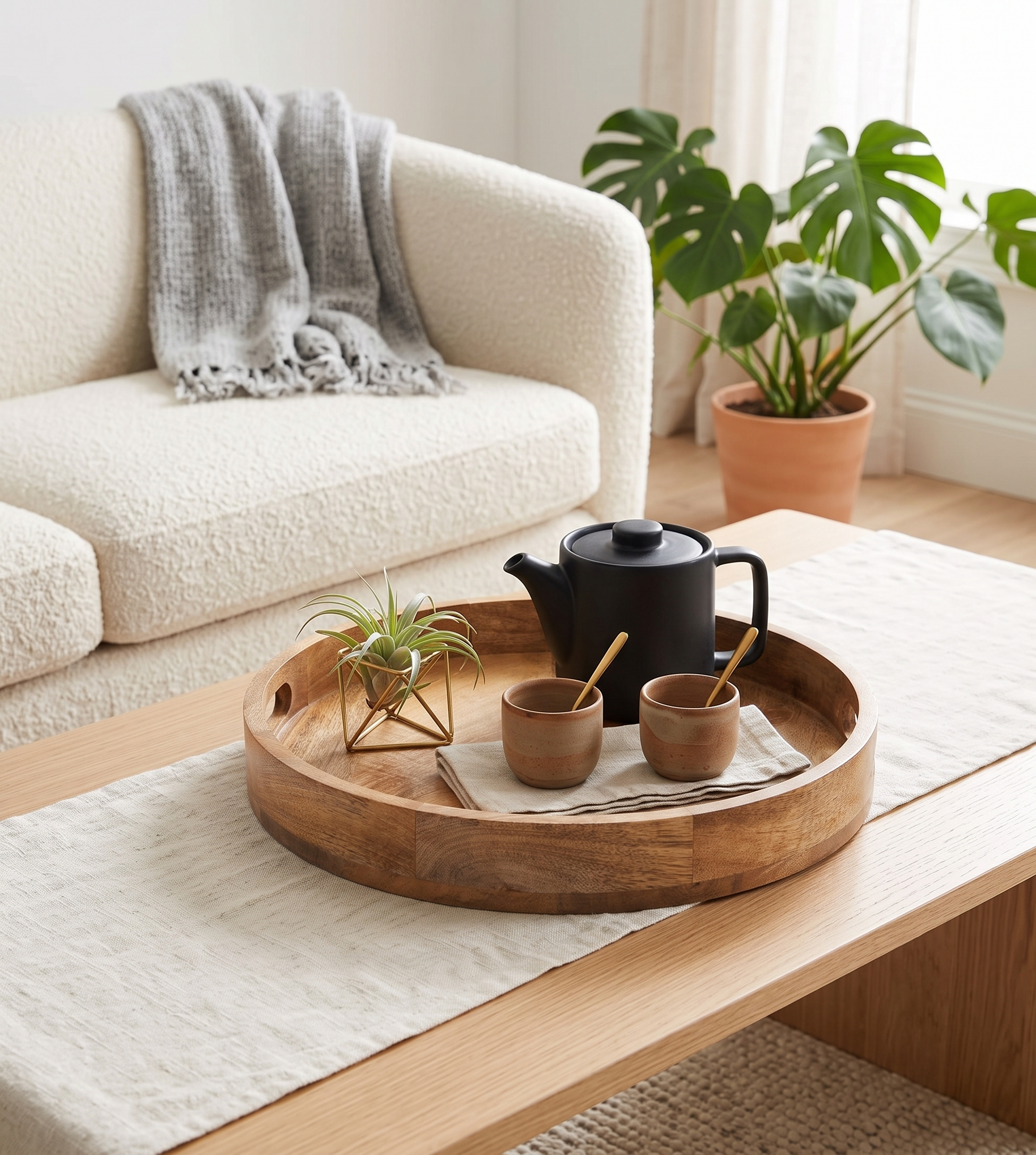 Zylor Wooden Serving Tray - Natural
