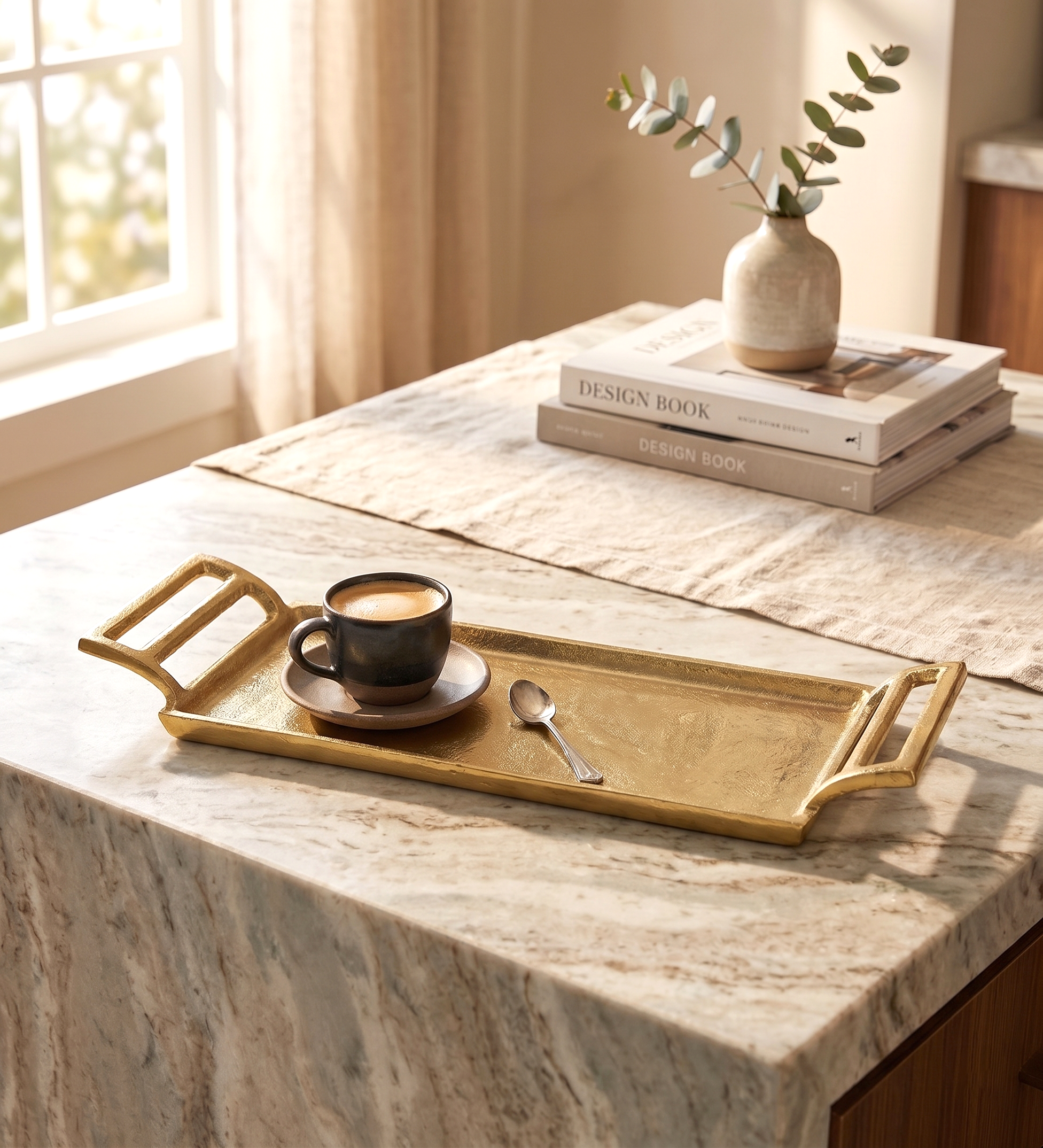 Core Metal Serving Tray - Gold