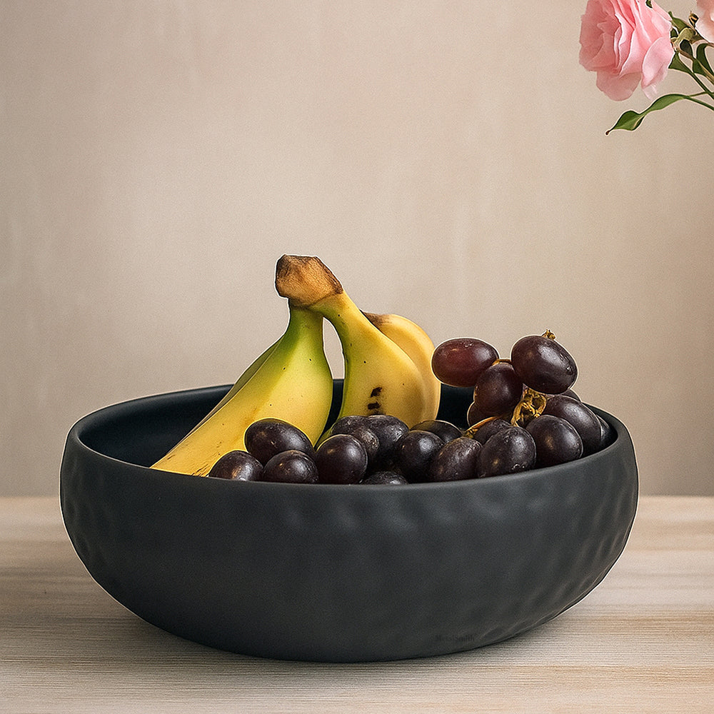 Metal Multipurpose Serving And Décor Bowl For Kitchen & Home Organizer for Fruits, Vegetables & Snacks Pack Of One