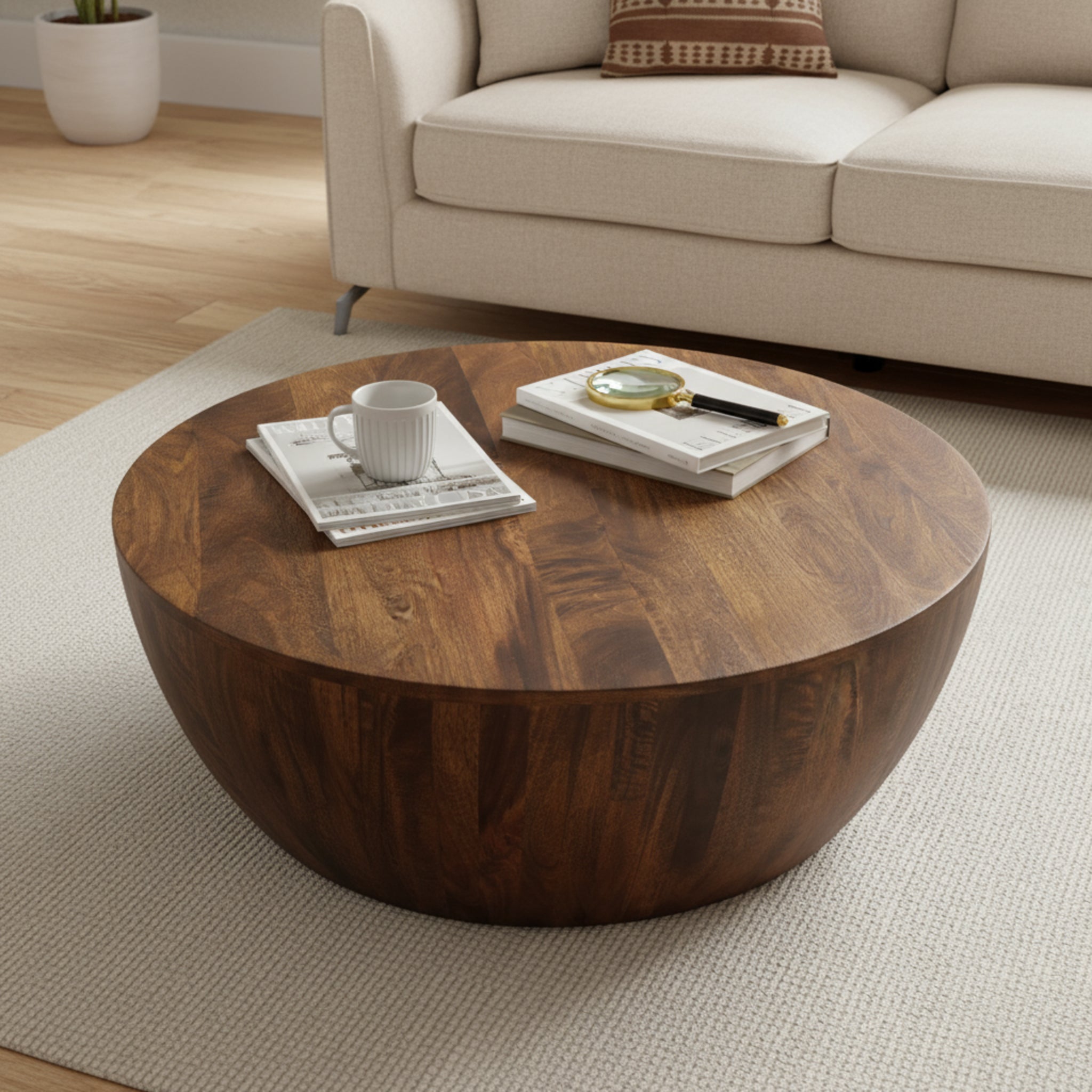 Wooden Coffee Table, Large - Natural