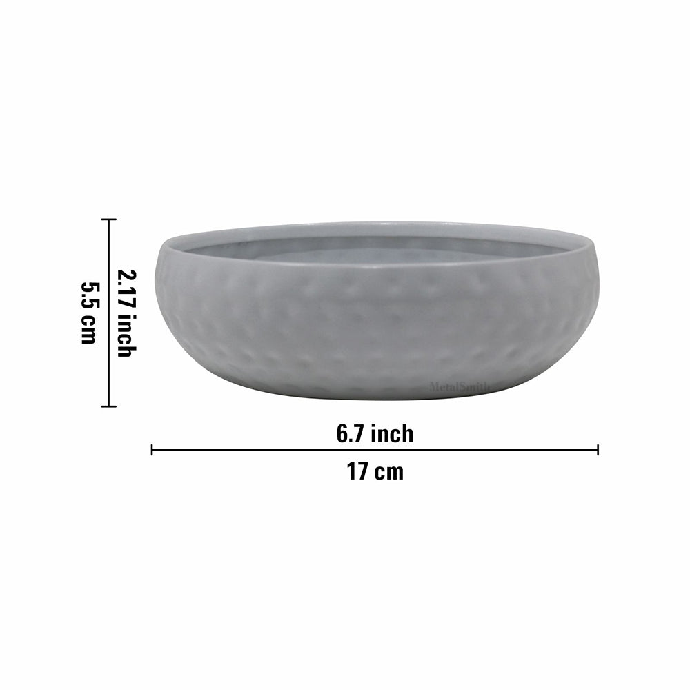 Metal Multipurpose Serving And Décor Bowl For Kitchen & Home Organizer for Fruits, Vegetables & Snacks Pack Of One