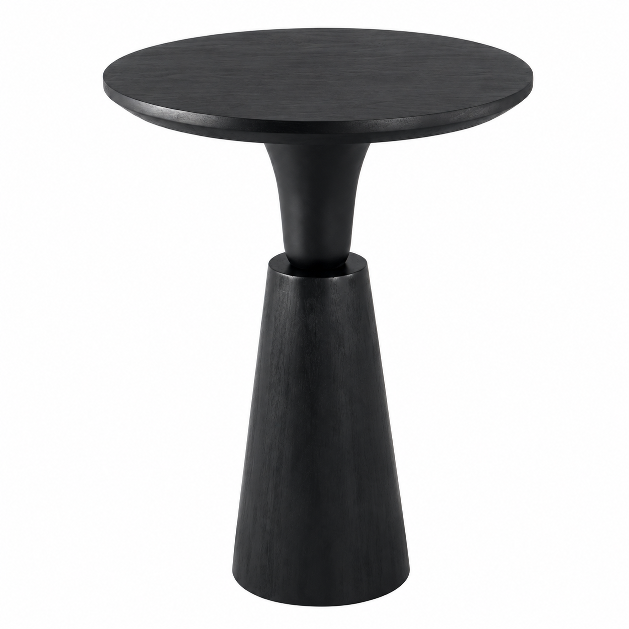 Noiré Sculpt Pedestal Side Table