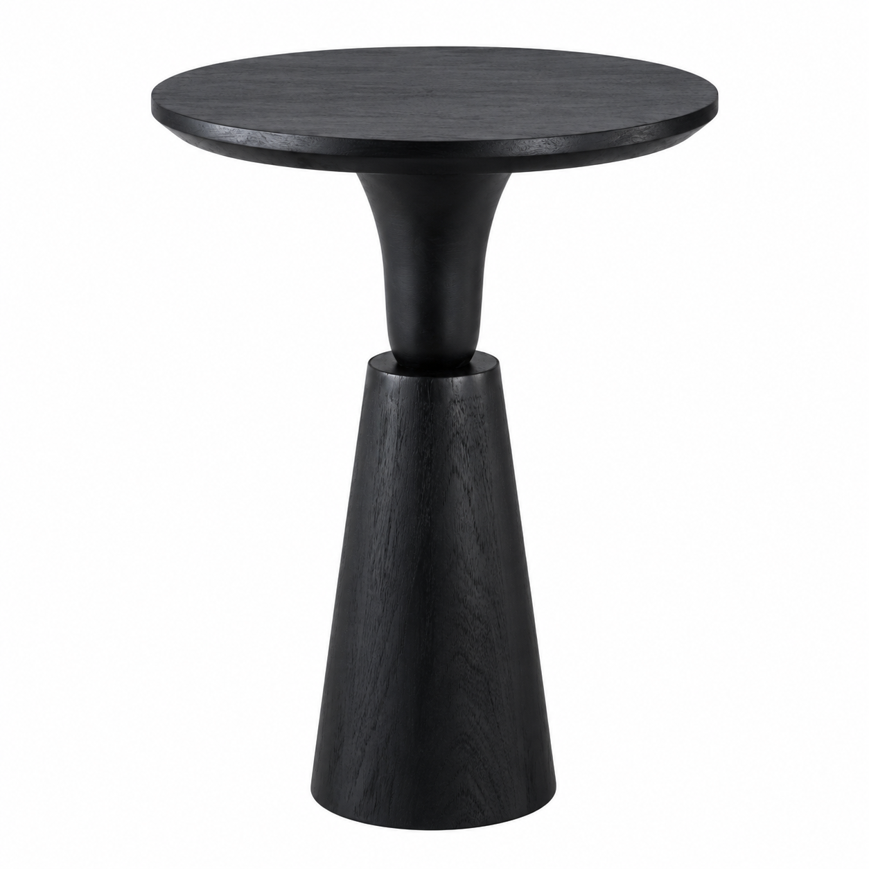 Noiré Sculpt Pedestal Side Table