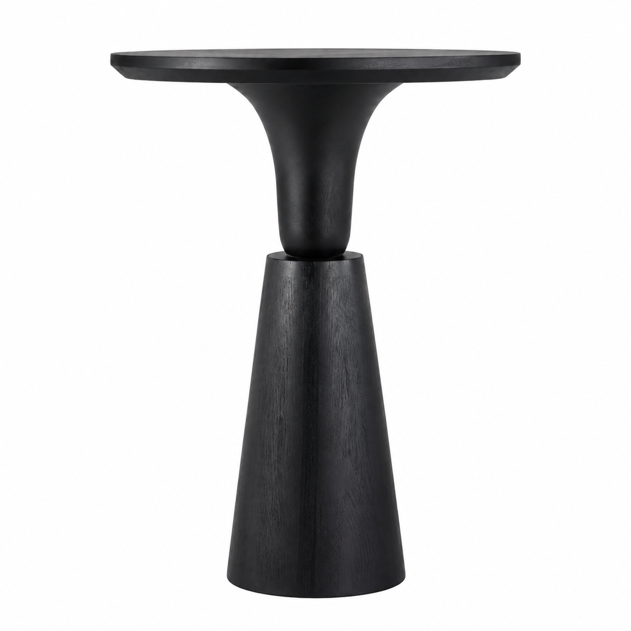 Noiré Sculpt Pedestal Side Table