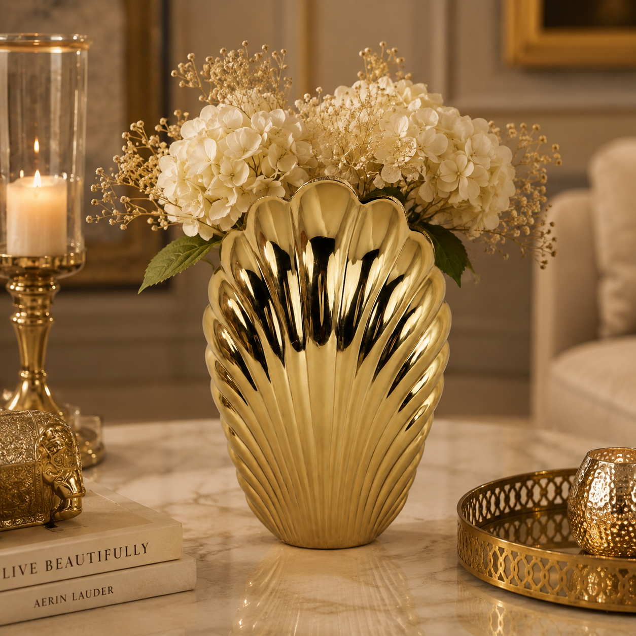 Aurelia Shell Luxe Vase