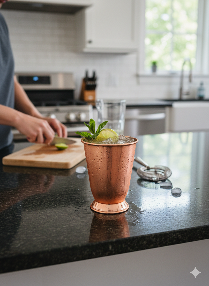 MetalSmith Solid Copper Drinking Glass | Traditional Health Benefits Pure Copper Water Tumbler for Ayurvedic Wellness (8.75 cm x 11 cm) 100% Solid Copper Drinking Cup with Pedestal Base