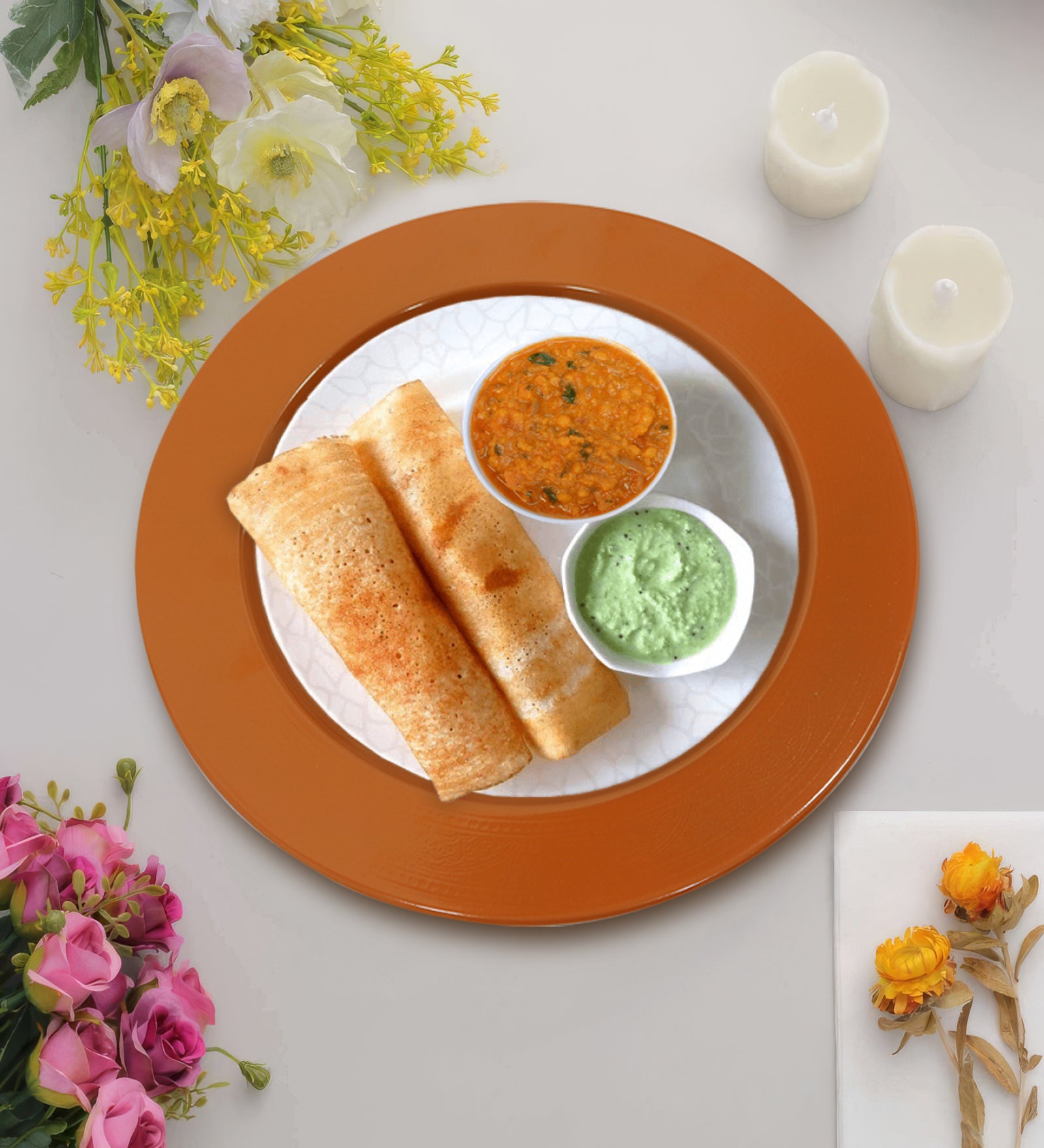 Metalsmith 13 Inch Round Decorative Serving Plate For Formal Occasions, Parties And Wedding Charger Plate (Pack of 4)