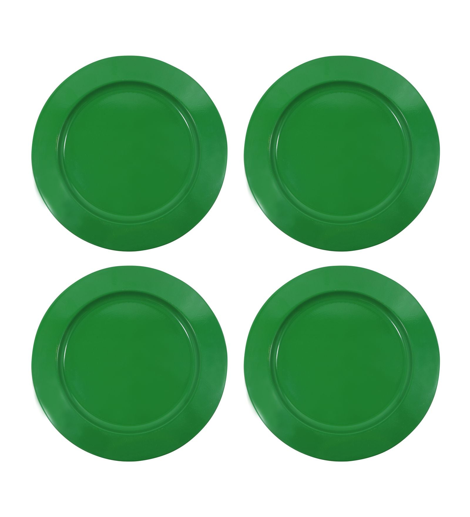 Metalsmith 13 Inch Round Decorative Serving Plate For Formal Occasions, Parties And Wedding Charger Plate (Pack of 4)