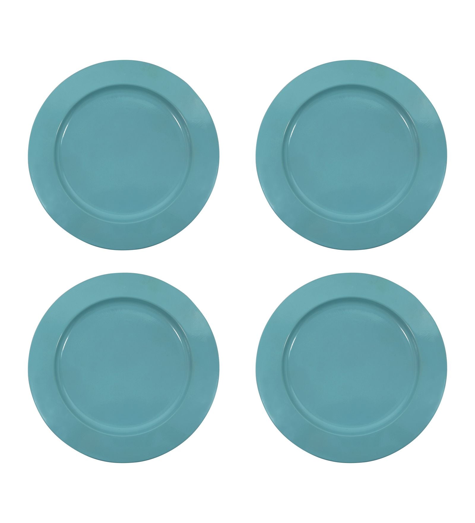 Metalsmith 13 Inch Round Decorative Serving Plate For Formal Occasions, Parties And Wedding Charger Plate (Pack of 4)