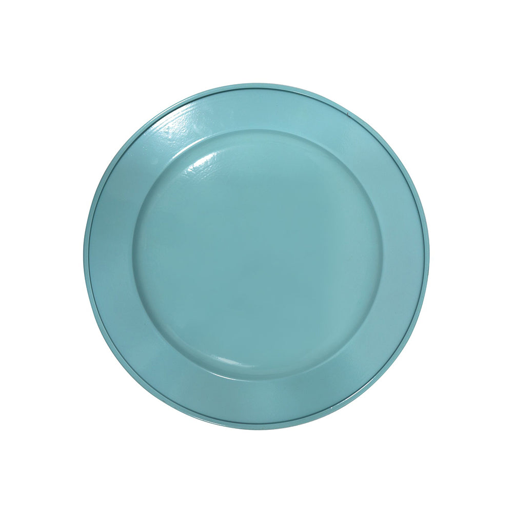 Metal Charger Plate, Set Of 4 - Blue