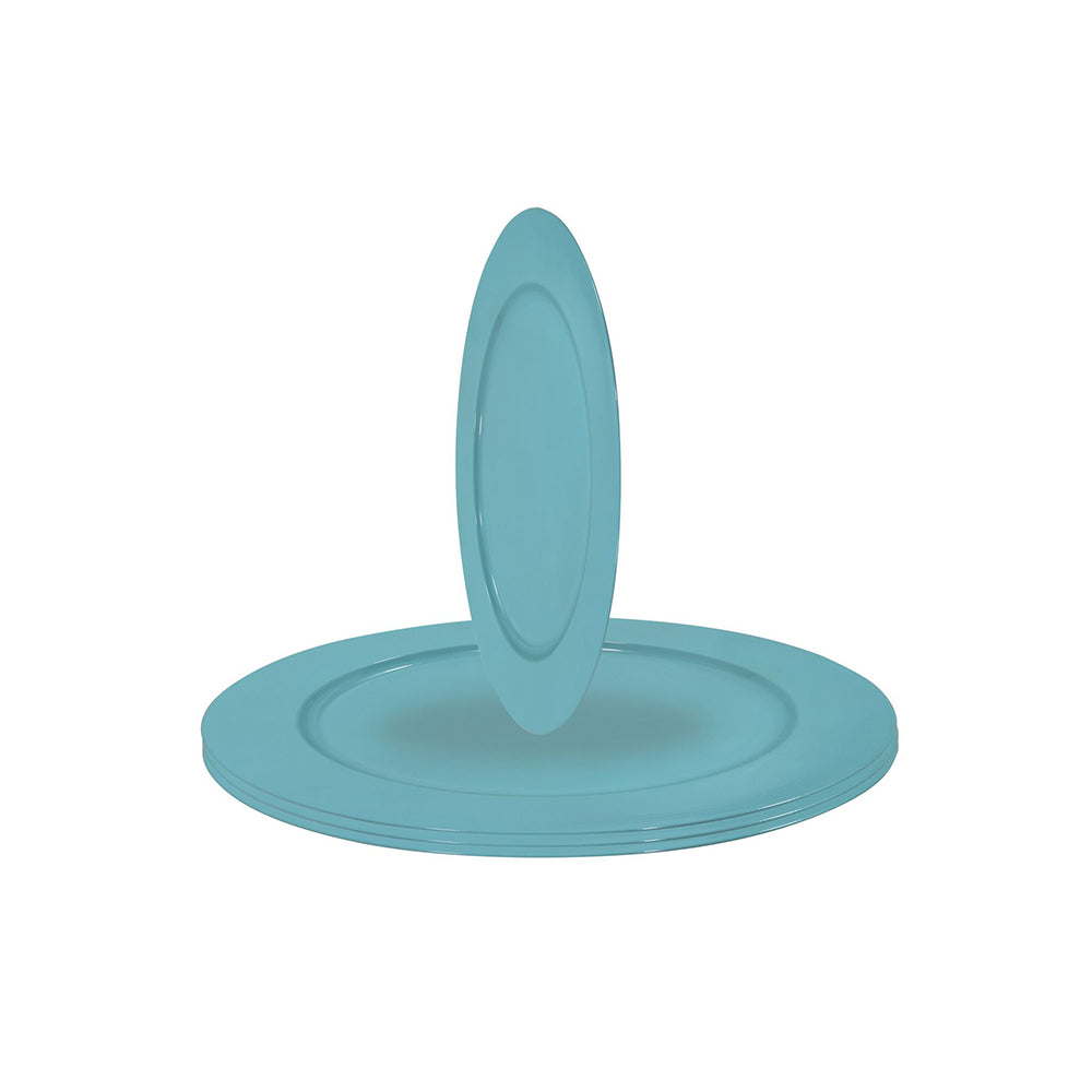 Metal Charger Plate, Set Of 4 - Blue
