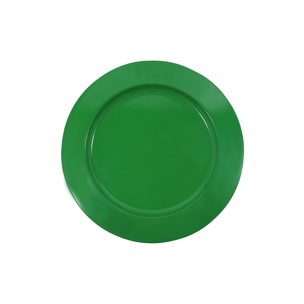 Metal Charger Plate, Set Of 4 - Green