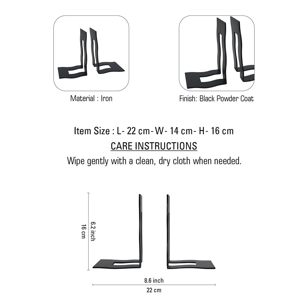 Iron Book End Set of 2