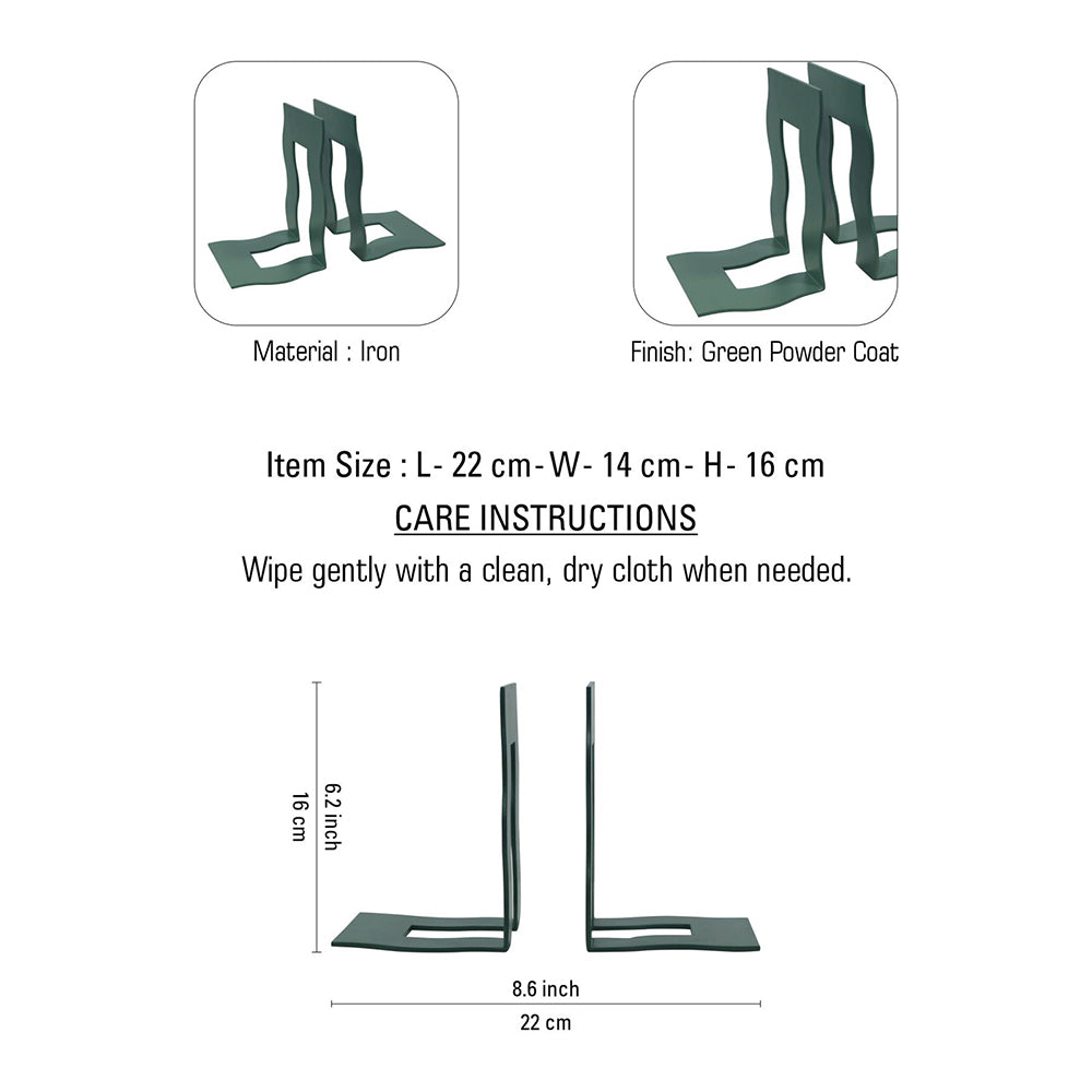 Iron Book End Set of 2
