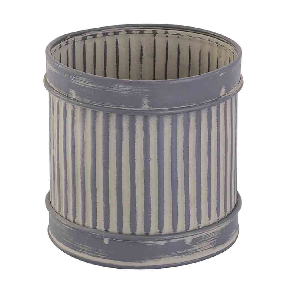 Grey Metal Table Planter For Indoor Plants And Flowers For Home And Office
