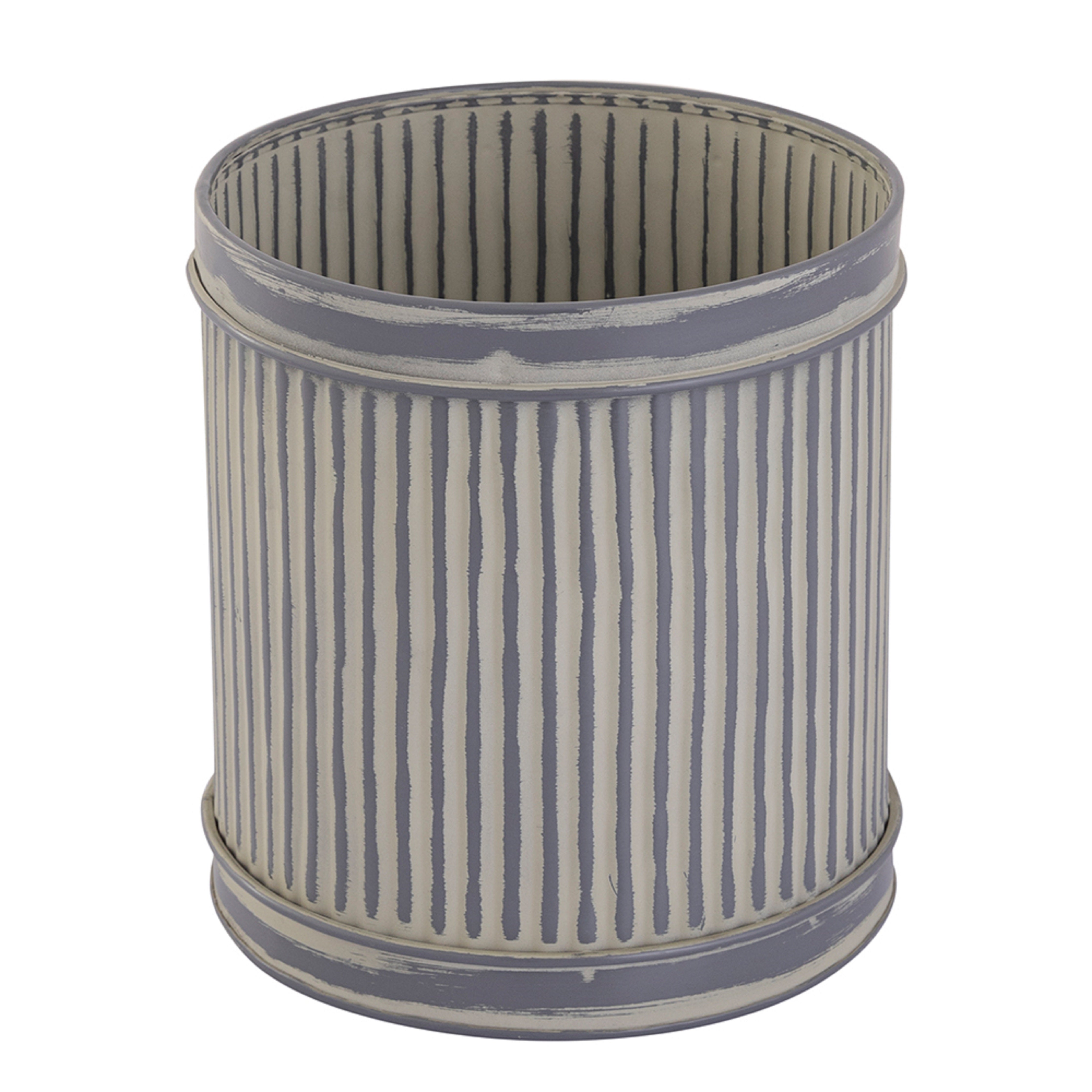 Grey Metal Table Planter For Indoor Plants And Flowers For Home And Office