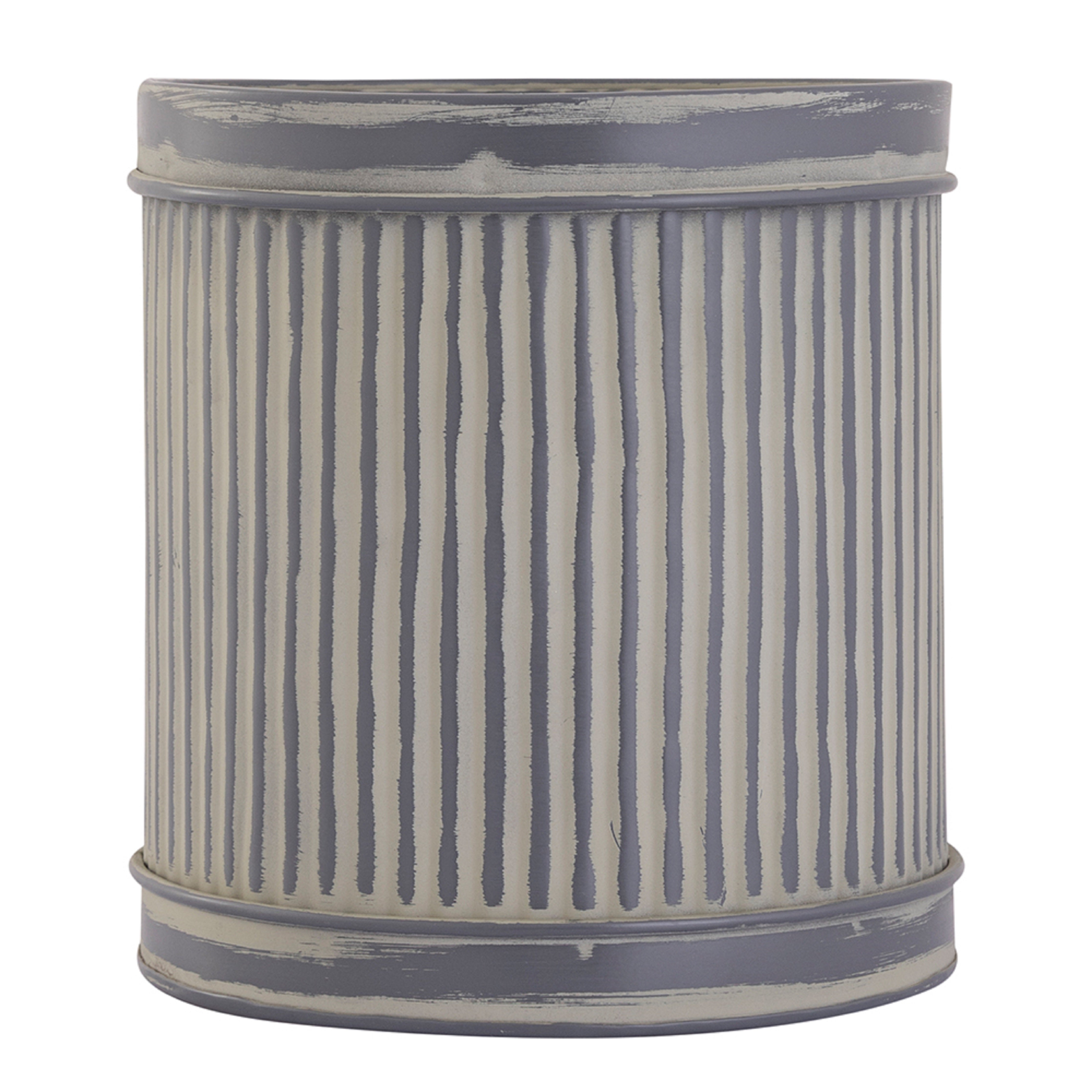 Grey Metal Table Planter For Indoor Plants And Flowers For Home And Office