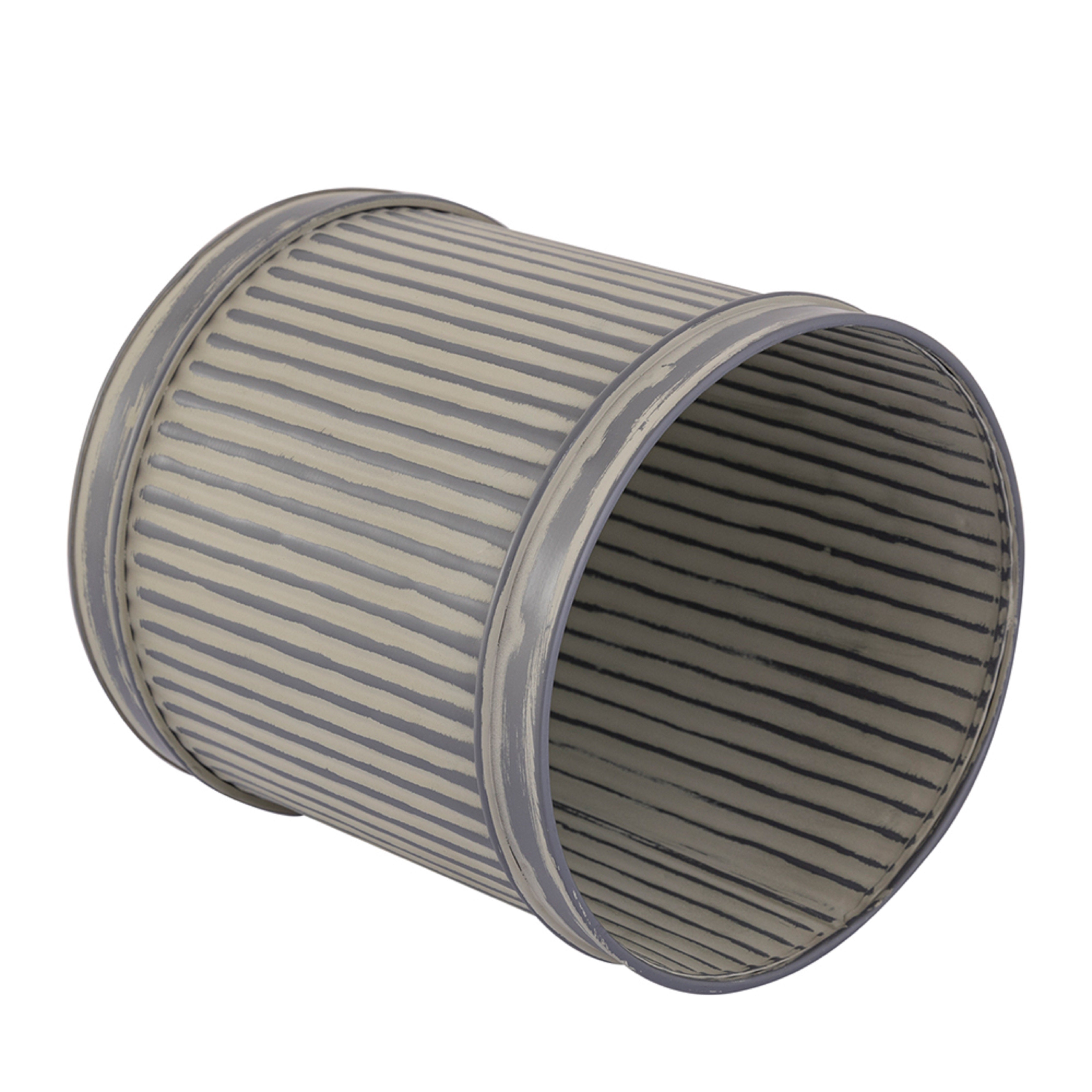 Grey Metal Table Planter For Indoor Plants And Flowers For Home And Office