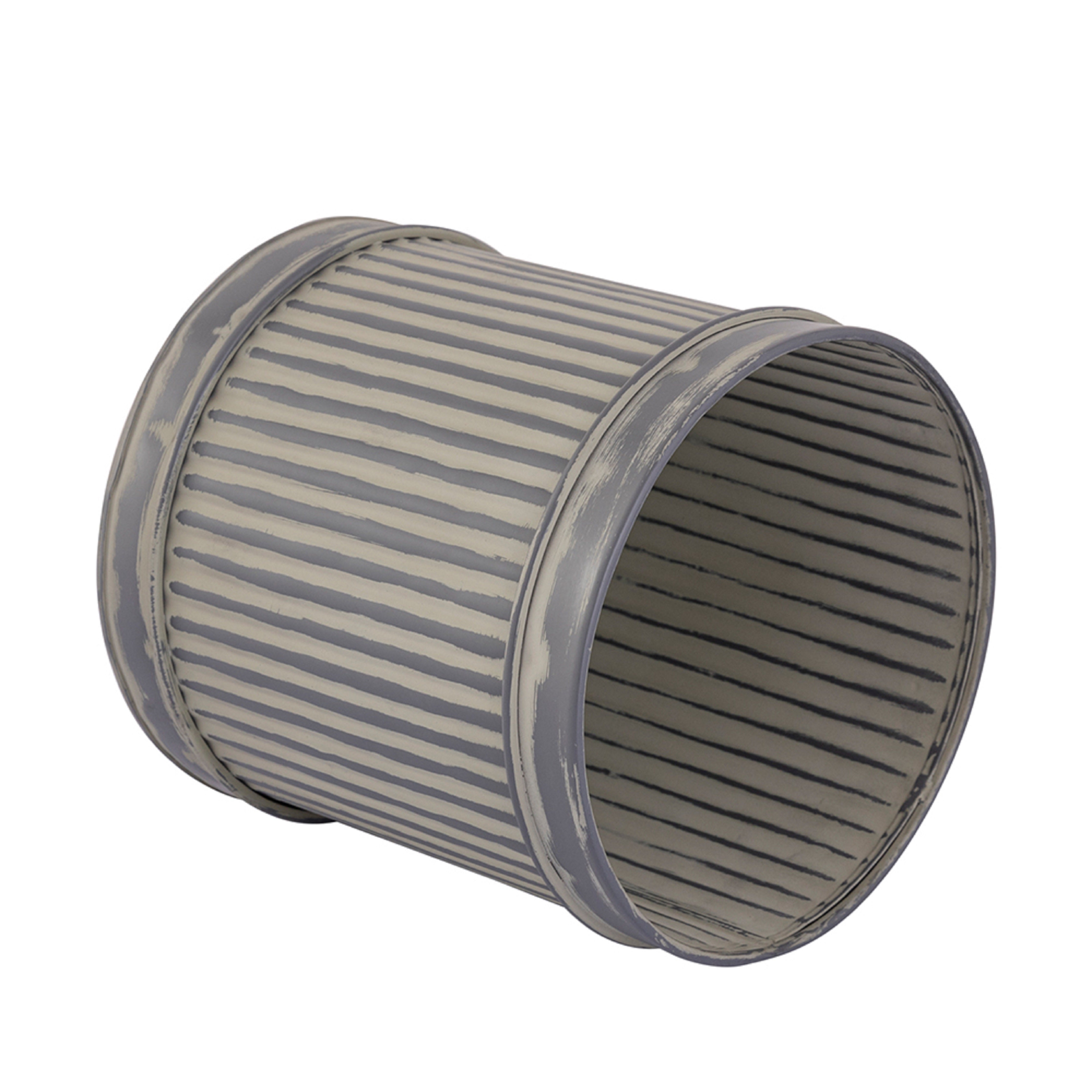 Grey Metal Table Planter For Indoor Plants And Flowers For Home And Office