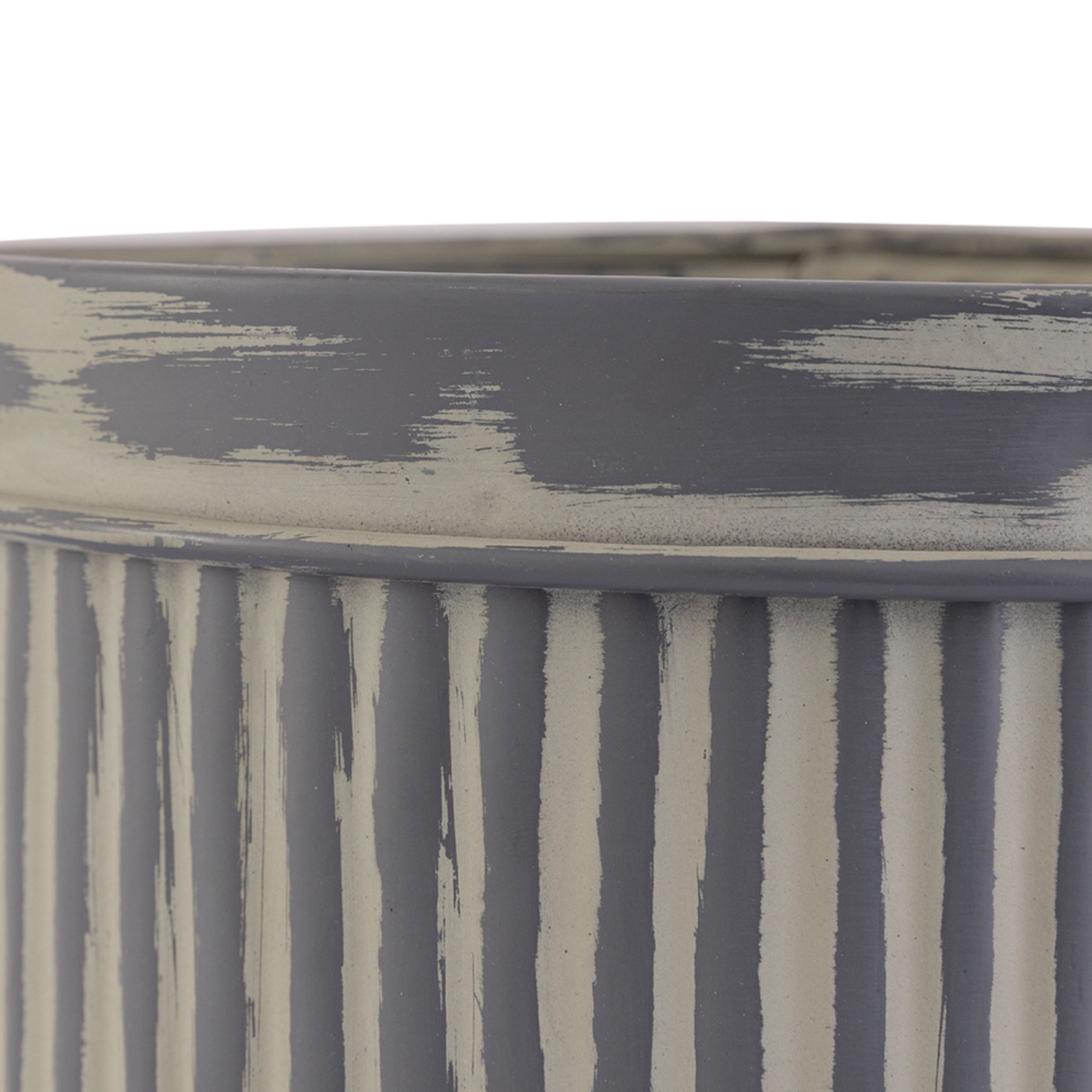 Grey Metal Table Planter For Indoor Plants And Flowers For Home And Office