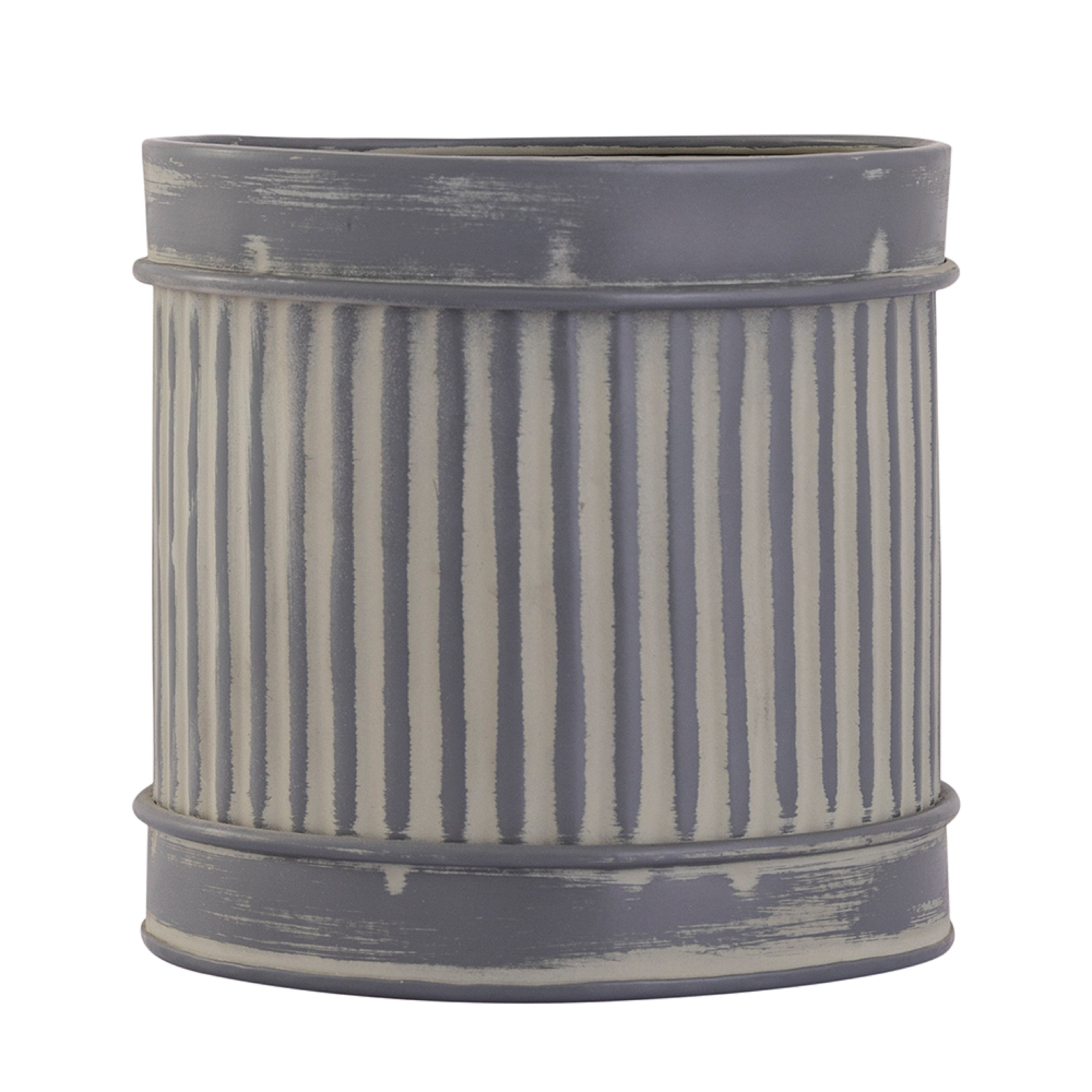 Grey Metal Table Planter For Indoor Plants And Flowers For Home And Office