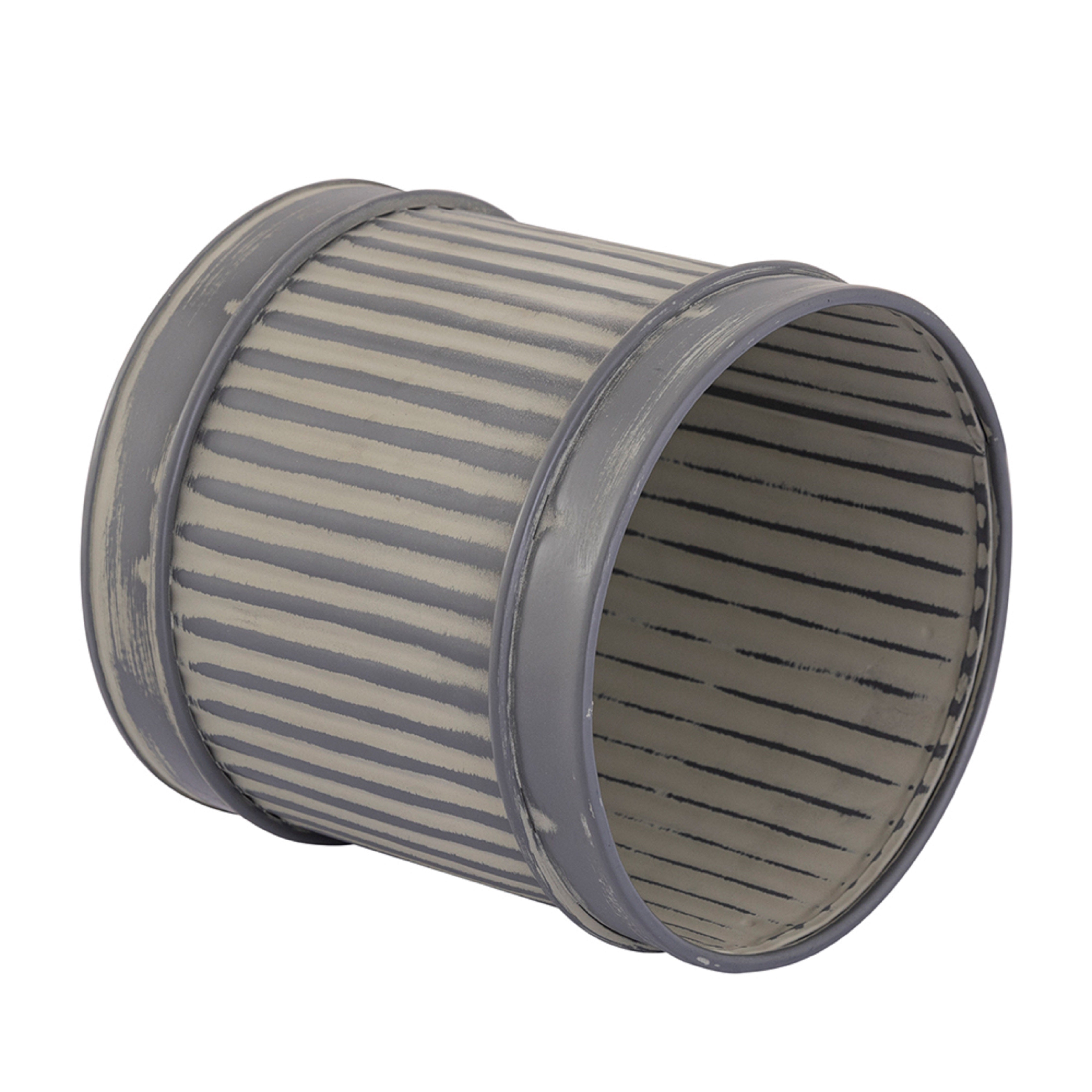 Grey Metal Table Planter For Indoor Plants And Flowers For Home And Office