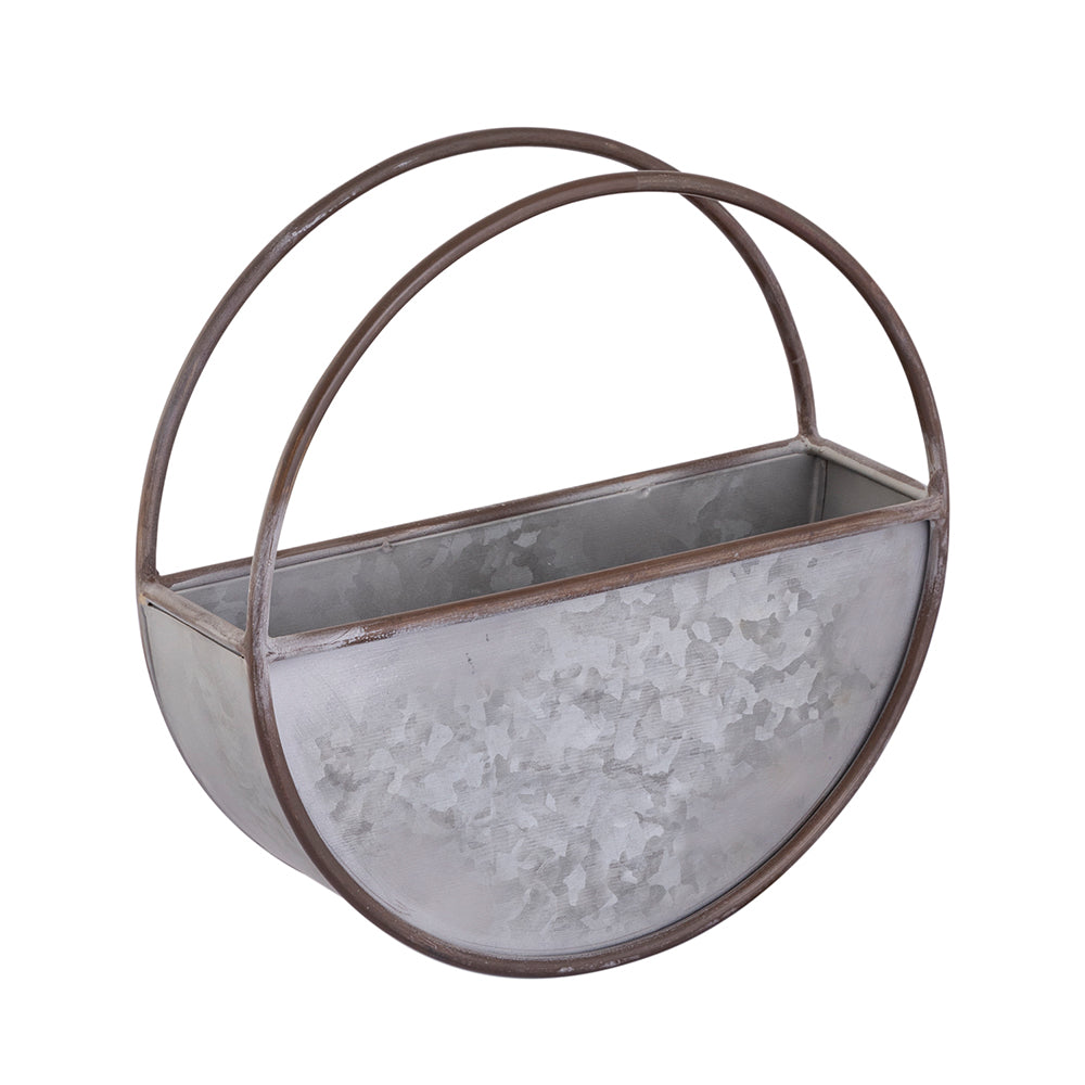 Wall Hanging Metal Planter For Home Decor, Living Room And Office