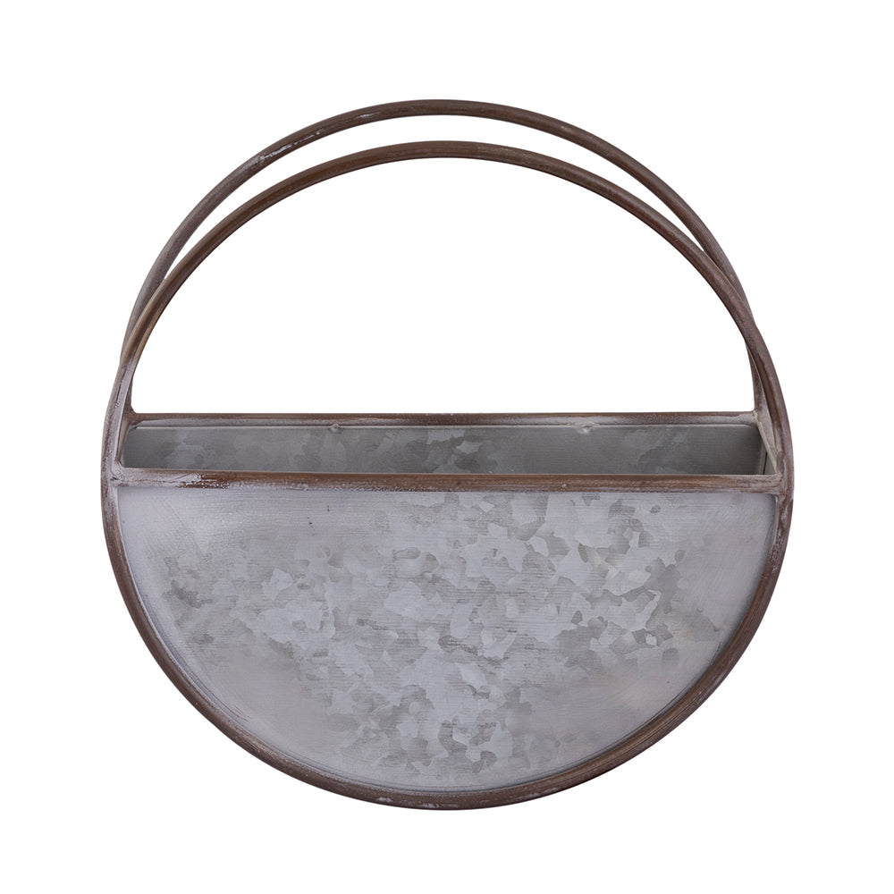 Wall Hanging Metal Planter For Home Decor, Living Room And Office