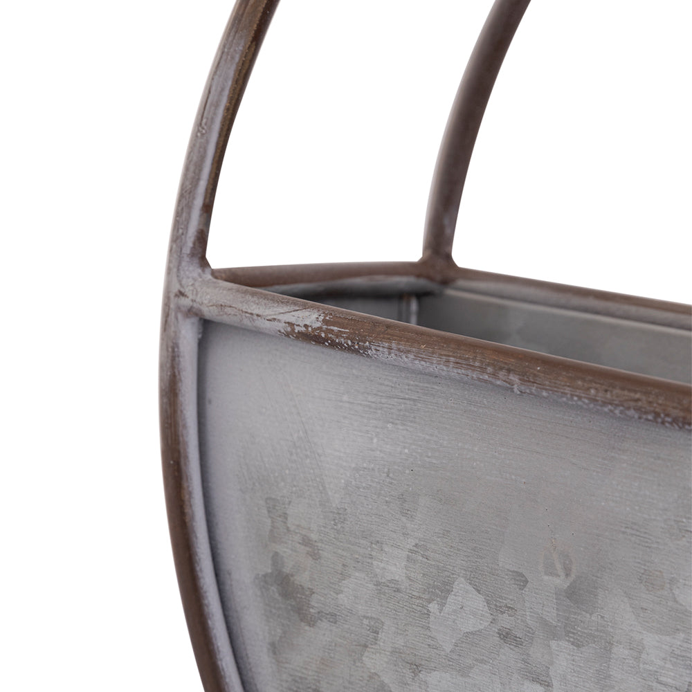 Wall Hanging Metal Planter For Home Decor, Living Room And Office