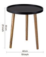 Wooden Side Table For Living Room, Bedroom, Kitchen, Home, Balcony And Office