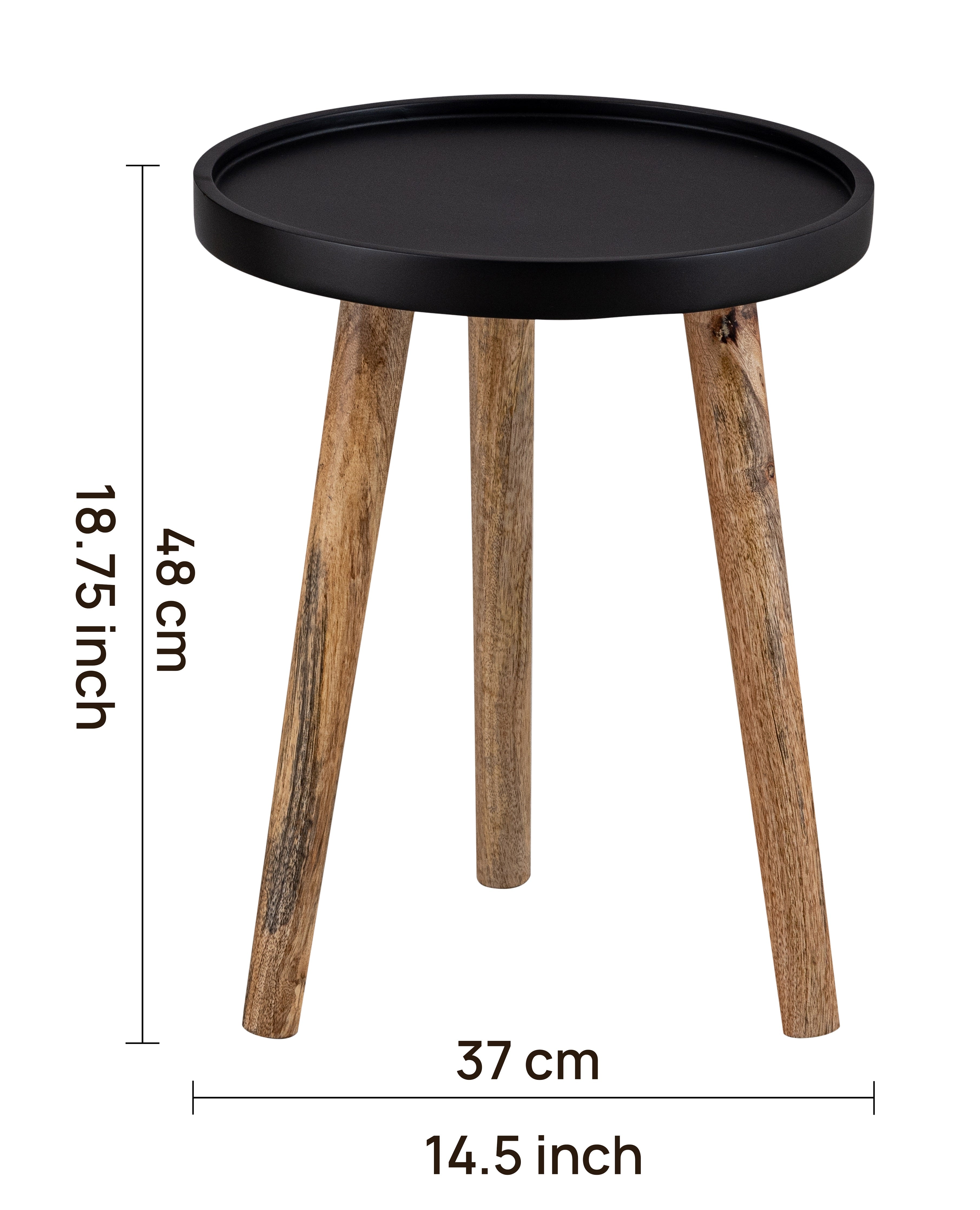 Wooden Side Table For Living Room, Bedroom, Kitchen, Home, Balcony And Office