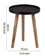 Wooden Side Table For Living Room, Bedroom, Kitchen, Home, Balcony And Office