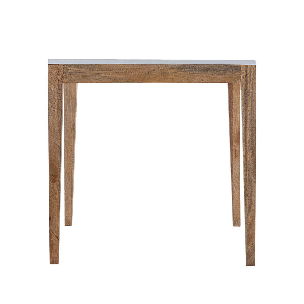 Sockel Wooden Side Table, Large - White