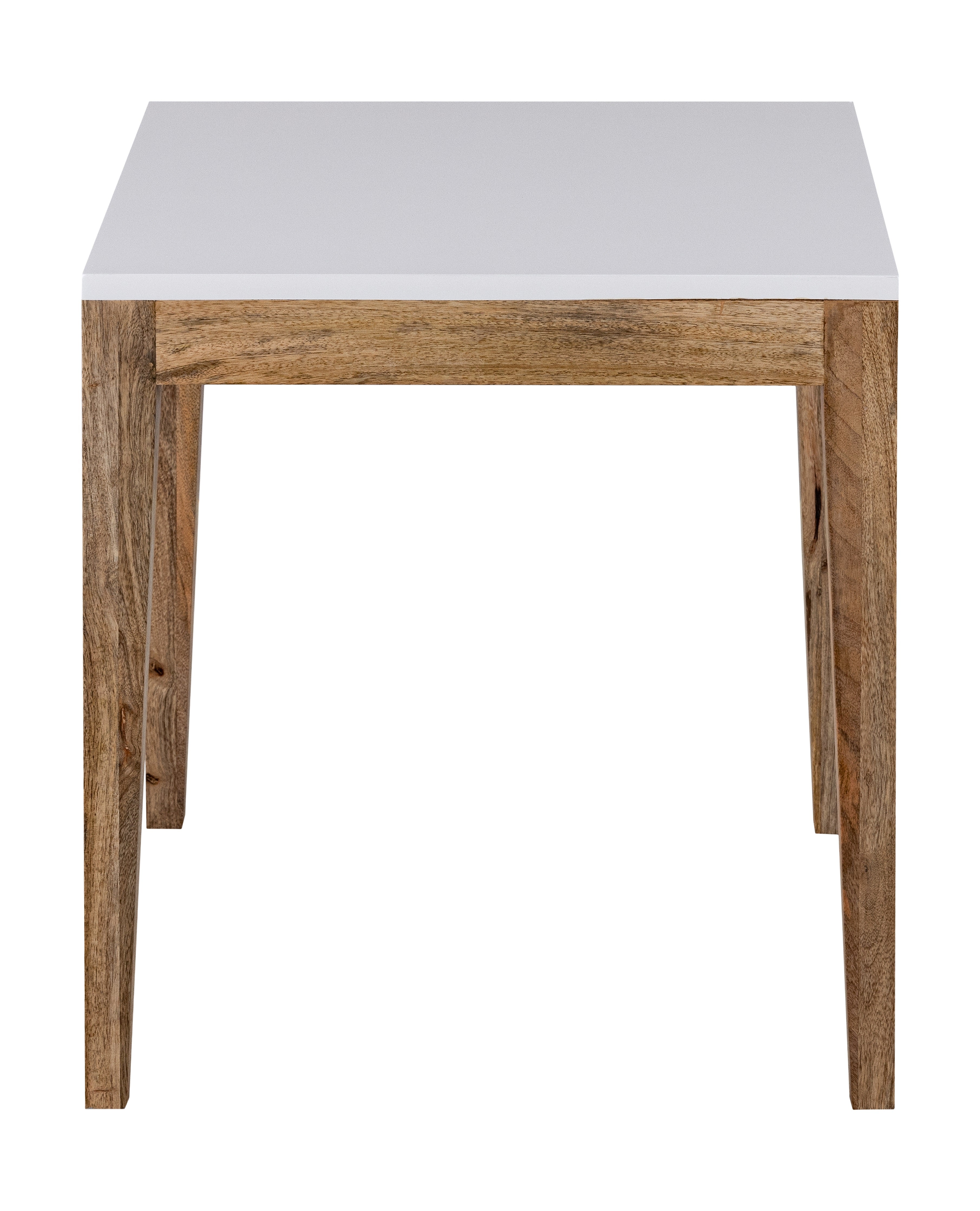 White Wooden Side Table For Home, Kitchen, Living Room, Balcony And Office