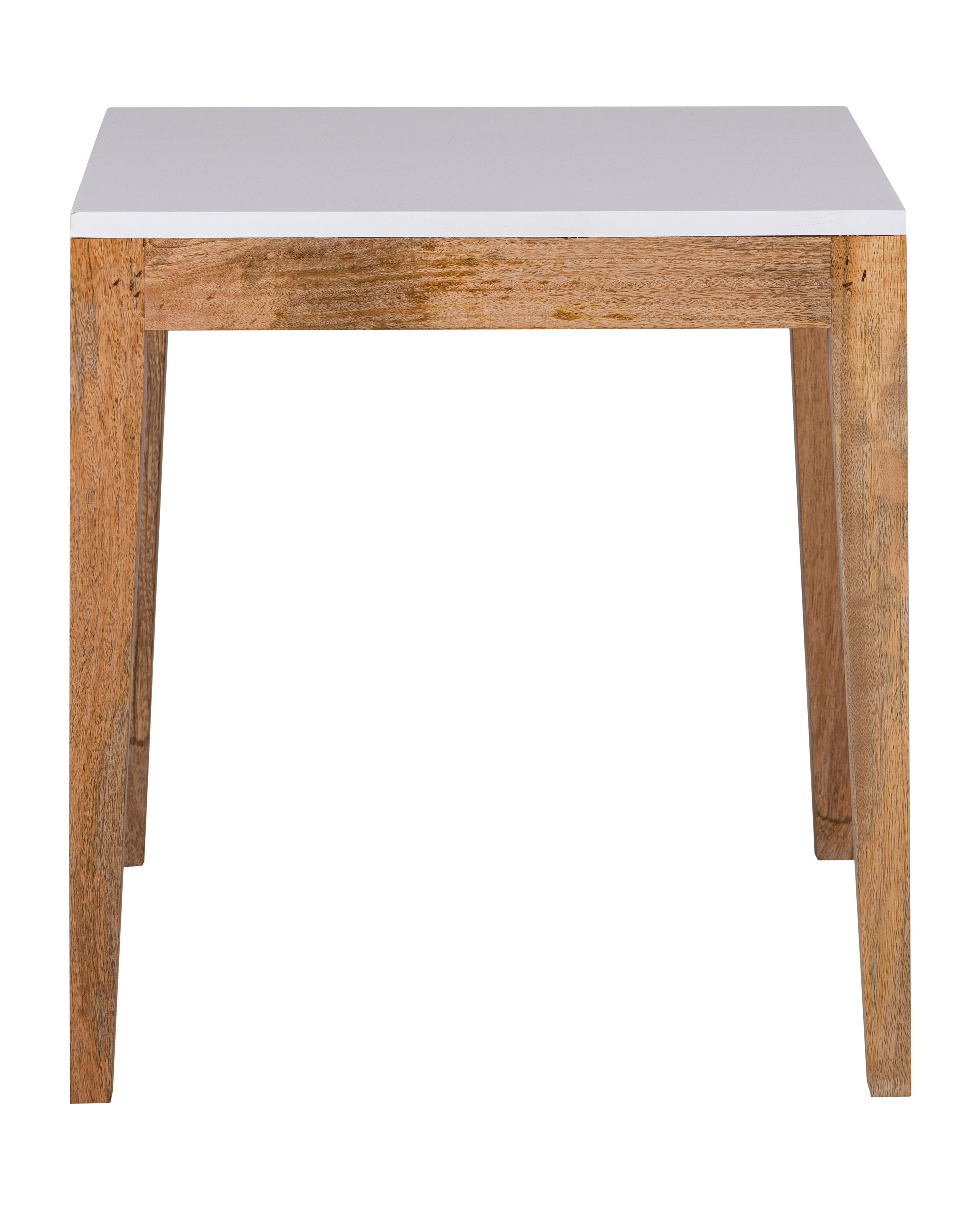 White Wooden Side Table For Home, Kitchen, Living Room, Balcony And Office