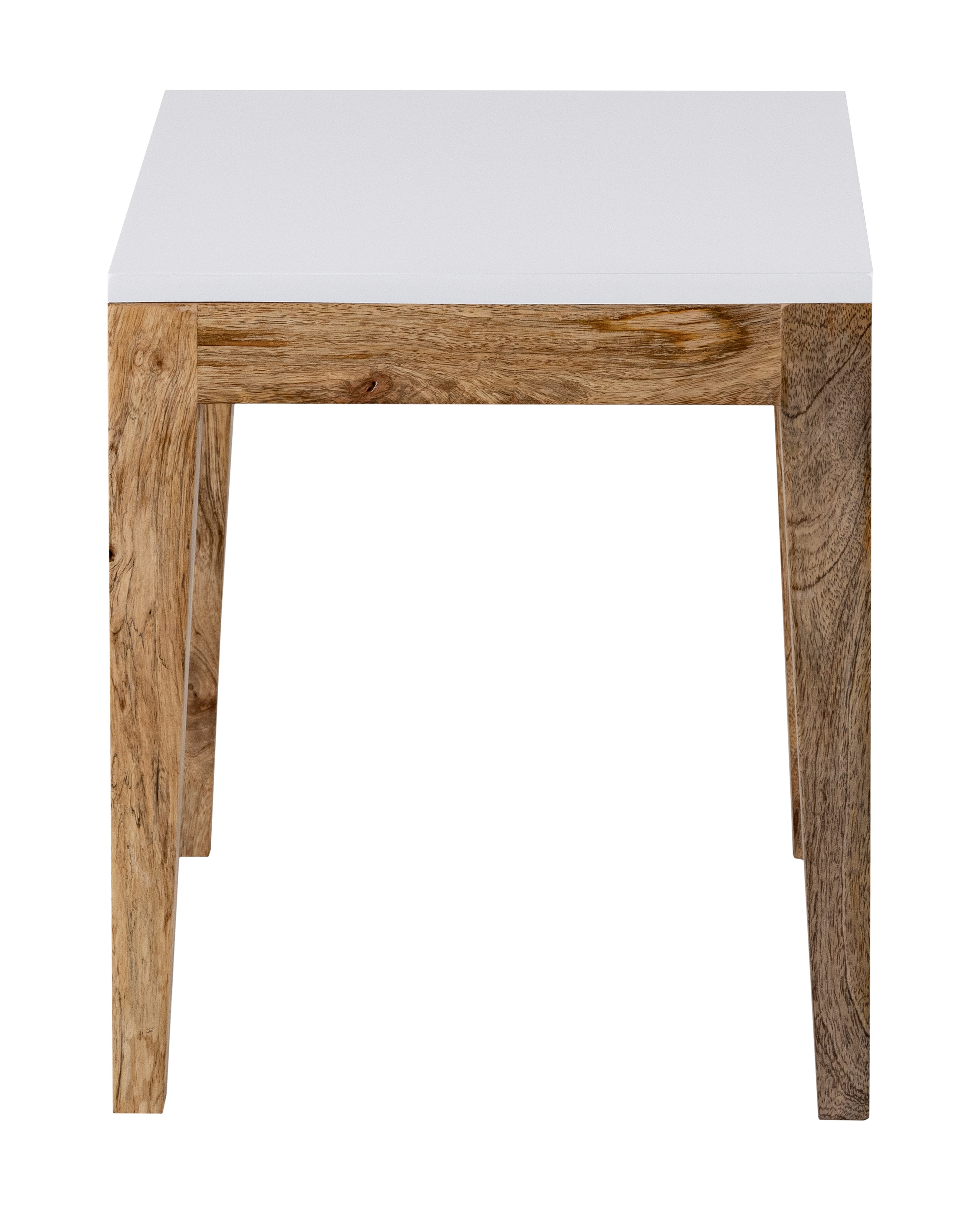 White Wooden Side Table For Home, Kitchen, Living Room, Balcony And Office
