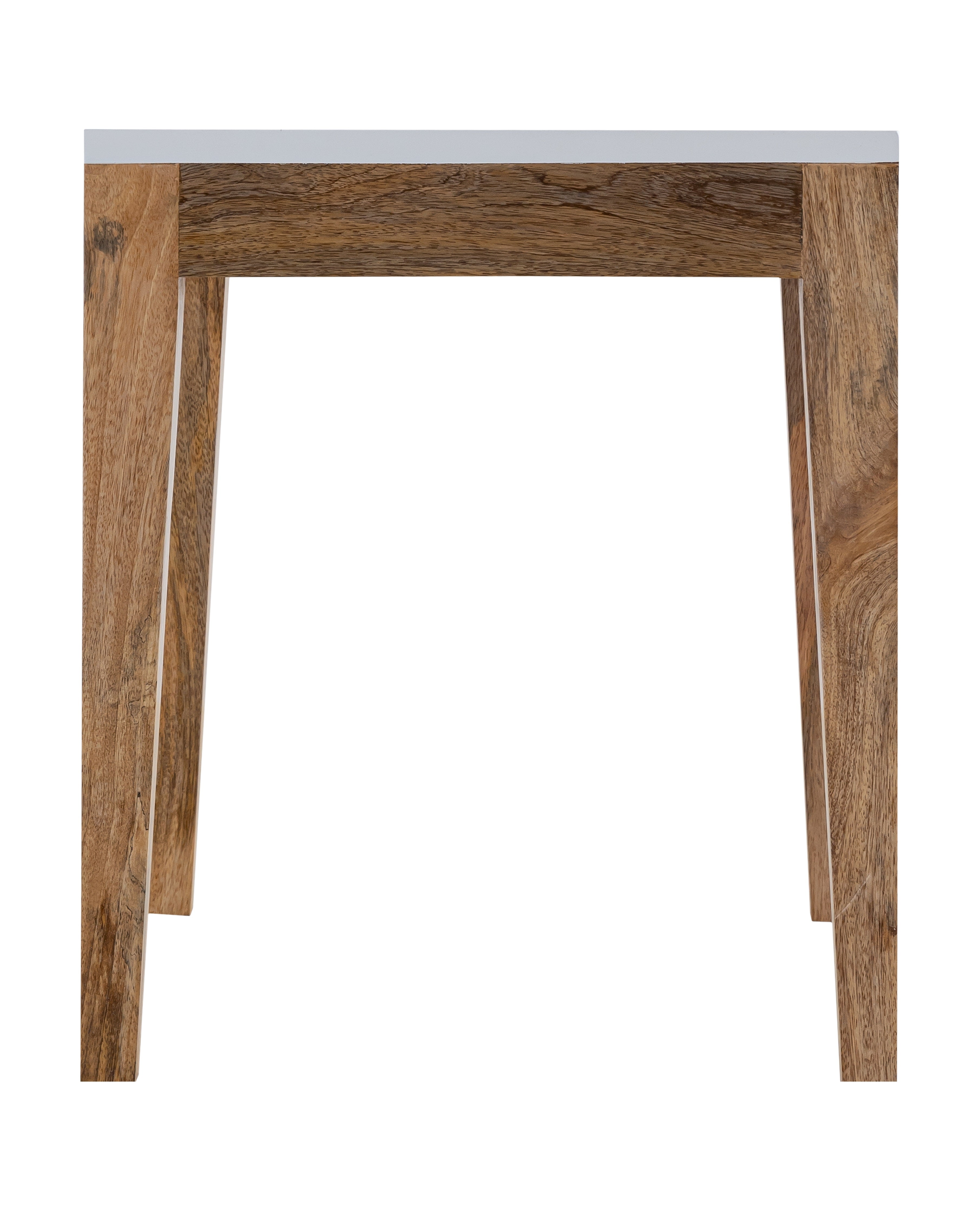 White Wooden Side Table For Home, Kitchen, Living Room, Balcony And Office