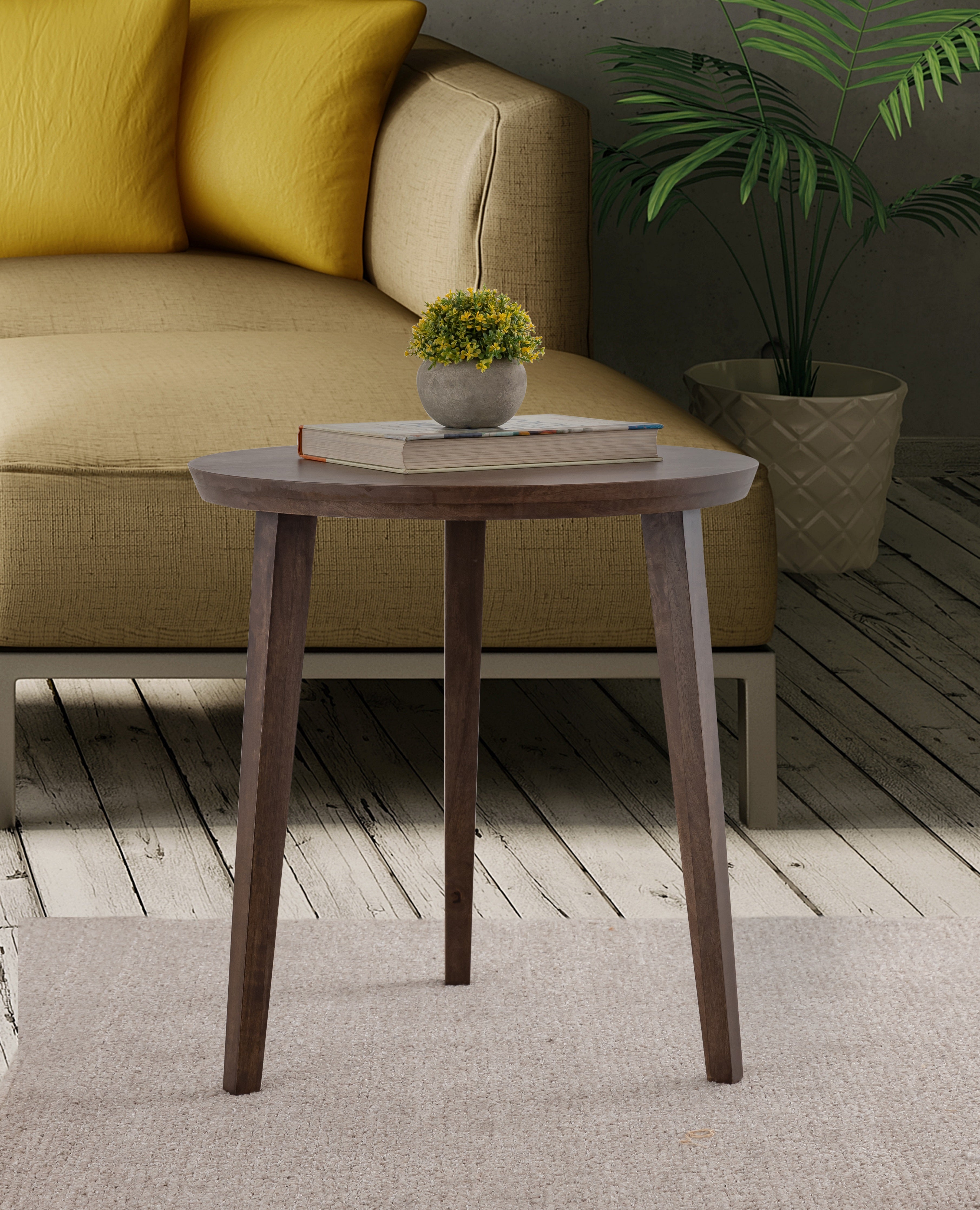 Grey Wooden Side Table For Home, Kitchen, Living Room, Balcony, Bedroom And Office