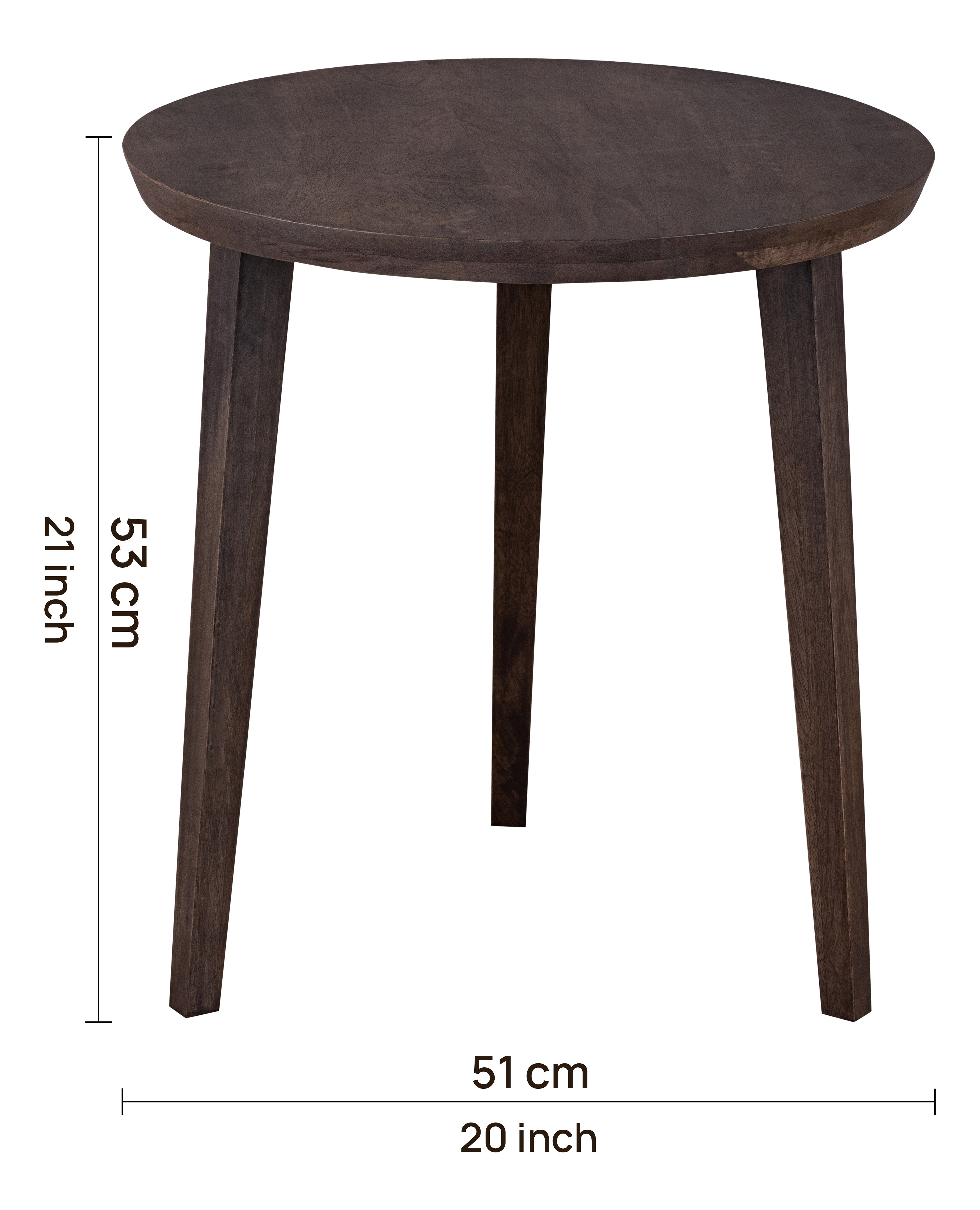 Grey Wooden Side Table For Home, Kitchen, Living Room, Balcony, Bedroom And Office