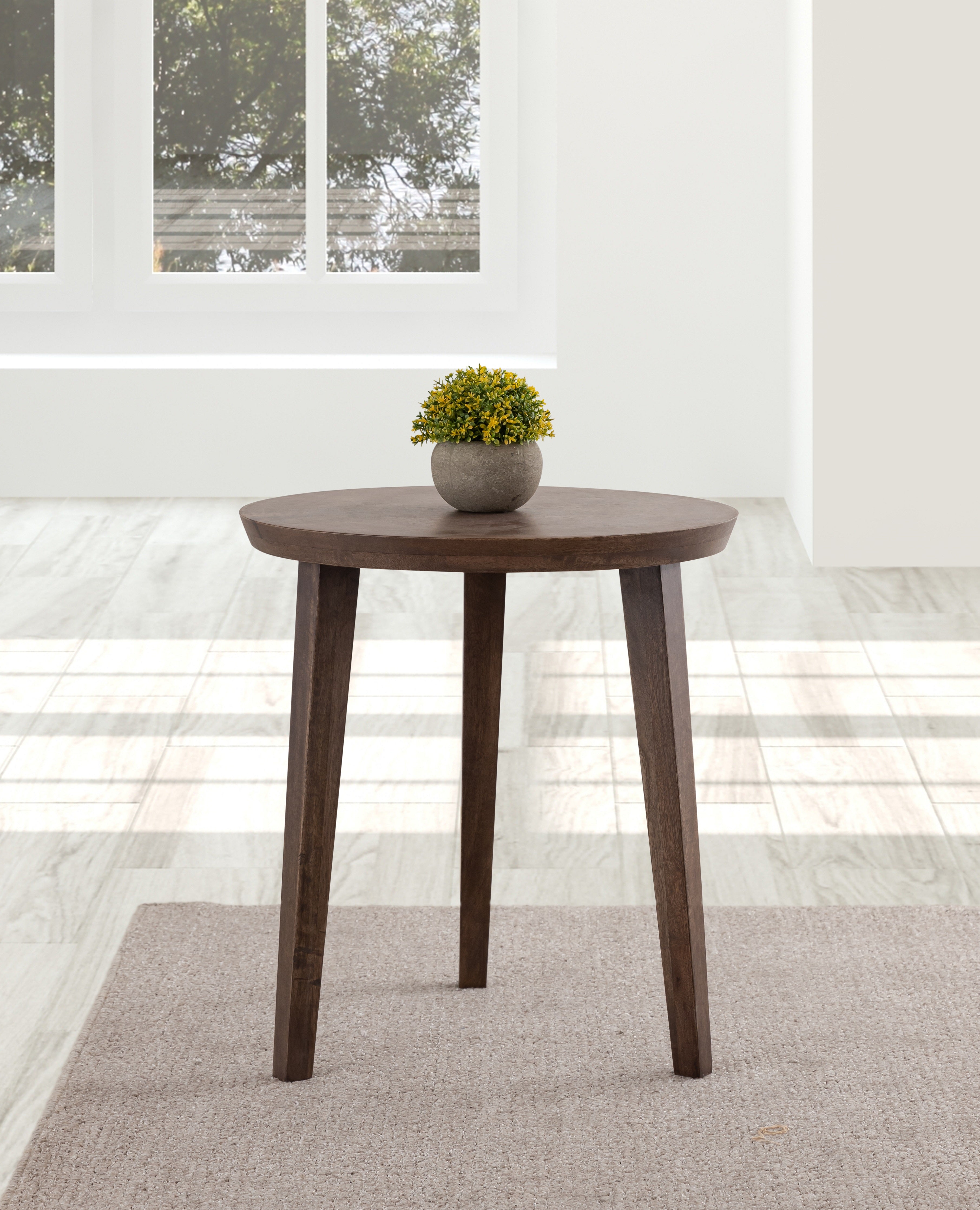 Grey Wooden Side Table For Home, Kitchen, Living Room, Balcony, Bedroom And Office