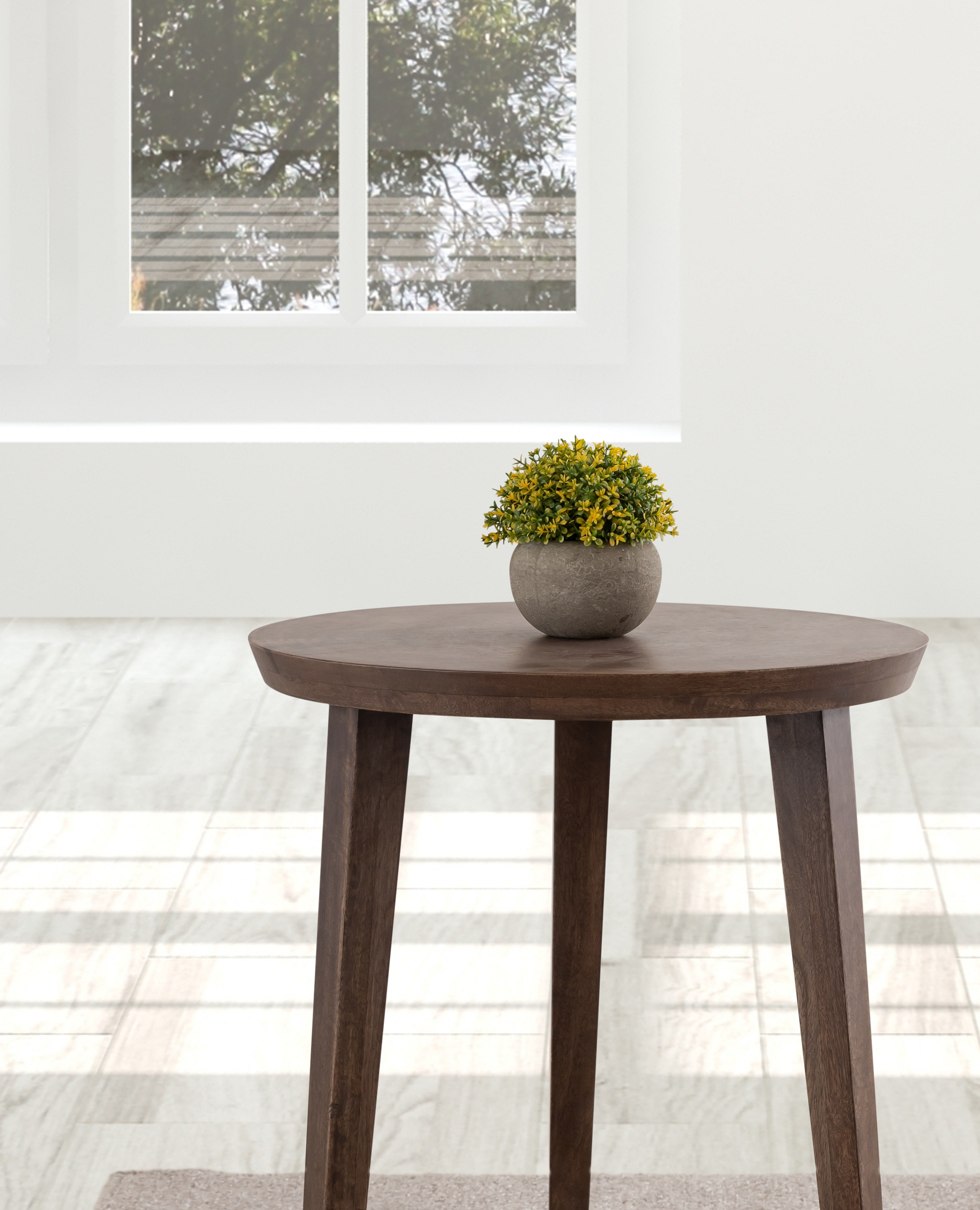 Grey Wooden Side Table For Home, Kitchen, Living Room, Balcony, Bedroom And Office