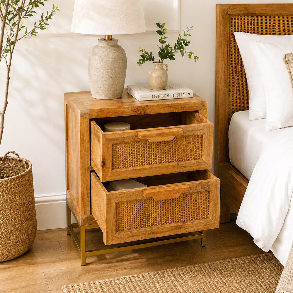Ruhe Wooden Cabinet Drawer, Large - Natural
