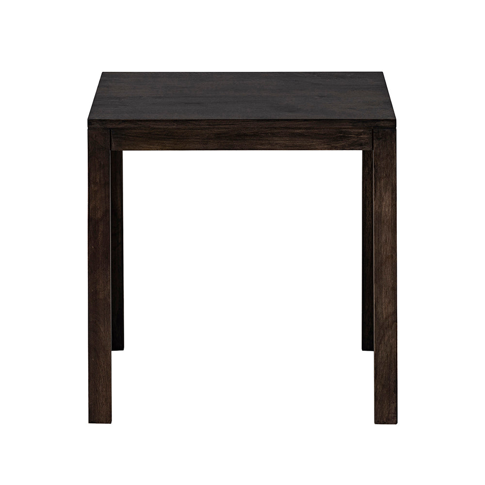 Cross Wooden Side Table, Large - Brown