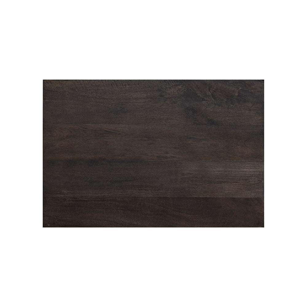 Cross Wooden Side Table, Large - Brown