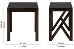 Grey Wooden Side Table For Home, Kitchen, Living Room, Bedroom, Balcony And Office
