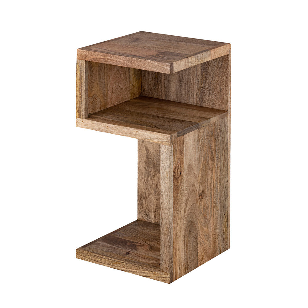 Helix Wooden Side Table - Natural